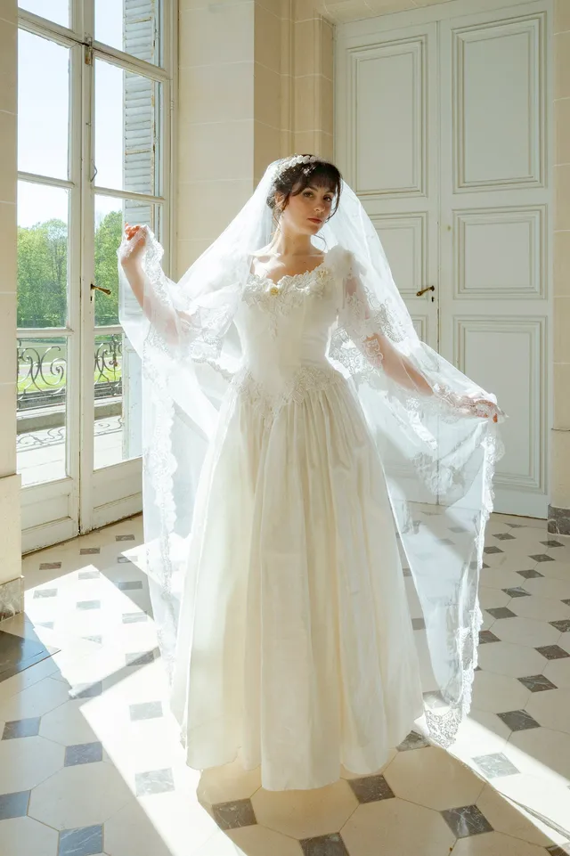 Solène Gisèle La mariée Casseopeia robe mariée ivoire dentelle