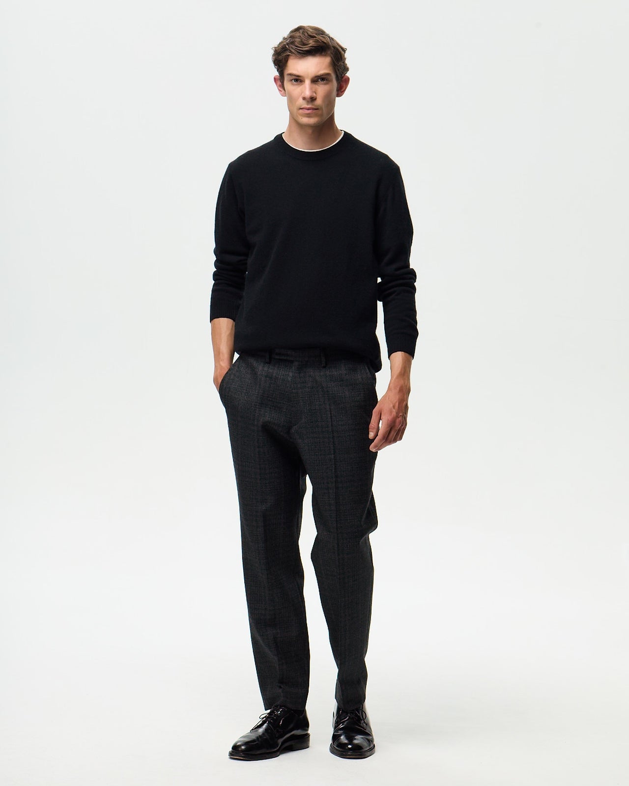 Lafaurie Sartre pantalon gris anthracite laine