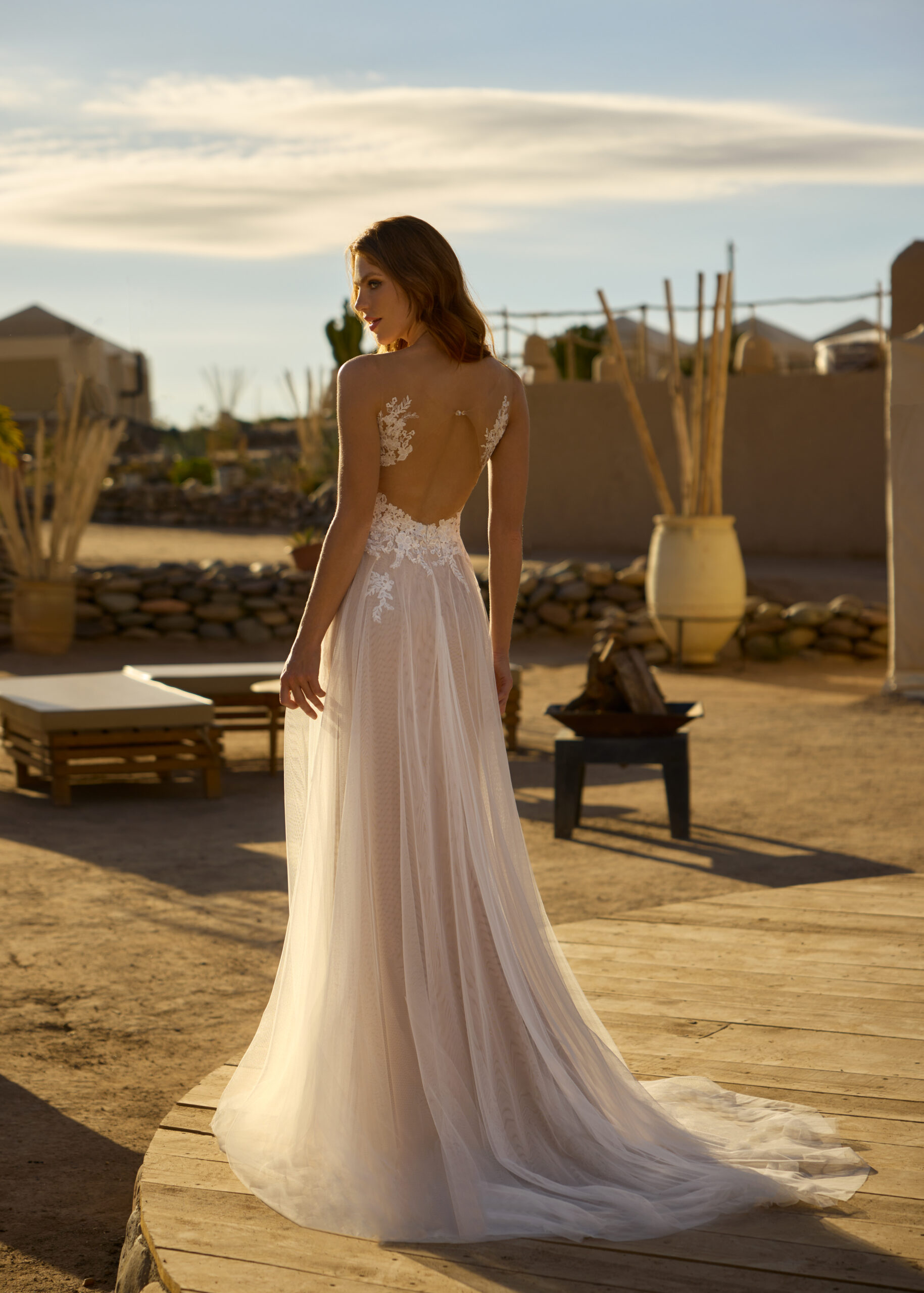 Hervé Paris Cherish Love Collection Cato robe de mariée satin