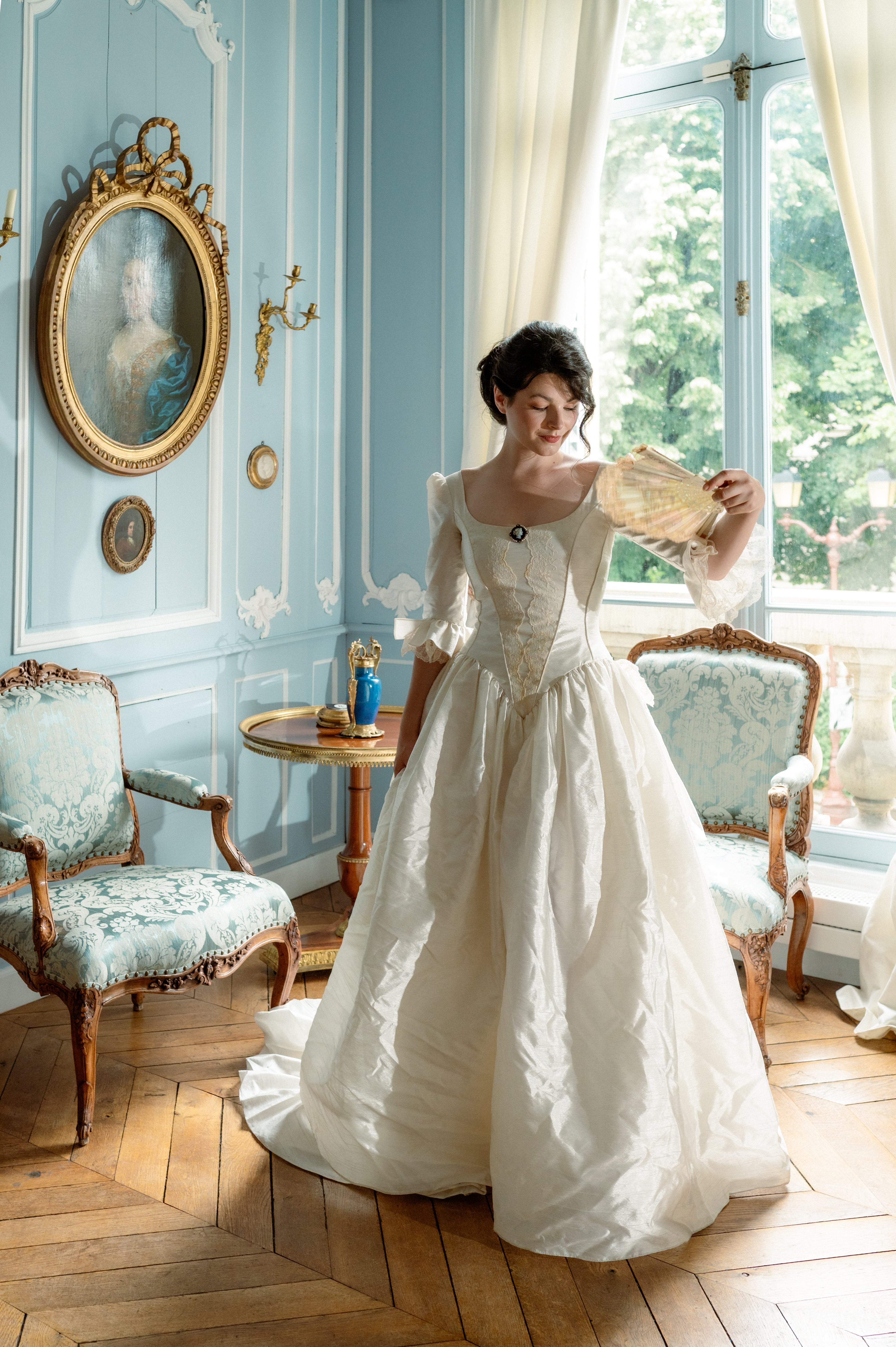 Solène Gisèle La mariée Antoinette robe mariée ivoire dentelle 36