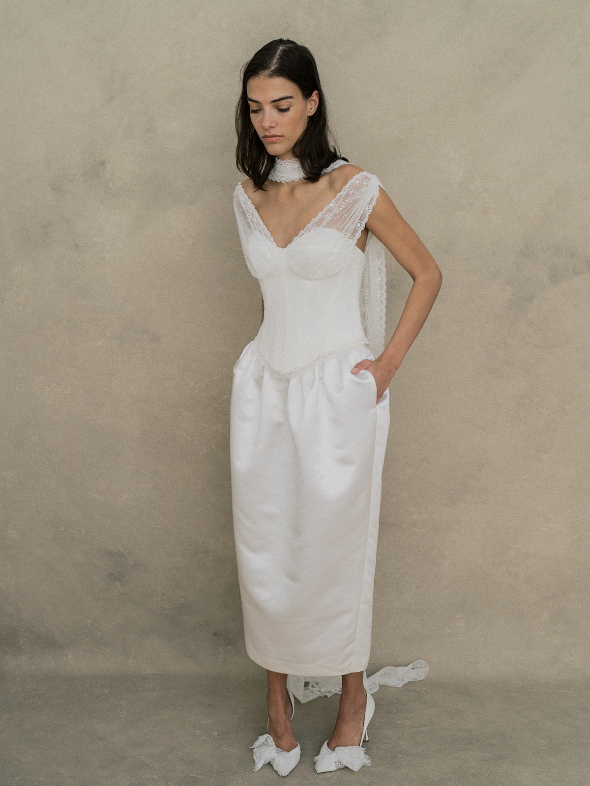 Rime Arodaky Evening Shay jupe satin taille 34 taille haute