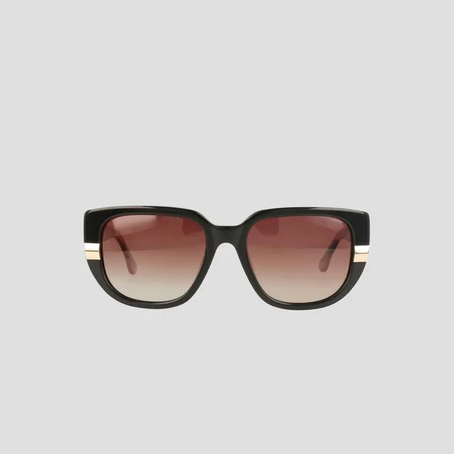 Champion Modified Cateye lunettes de soleil Black/Rose Tort polarisées