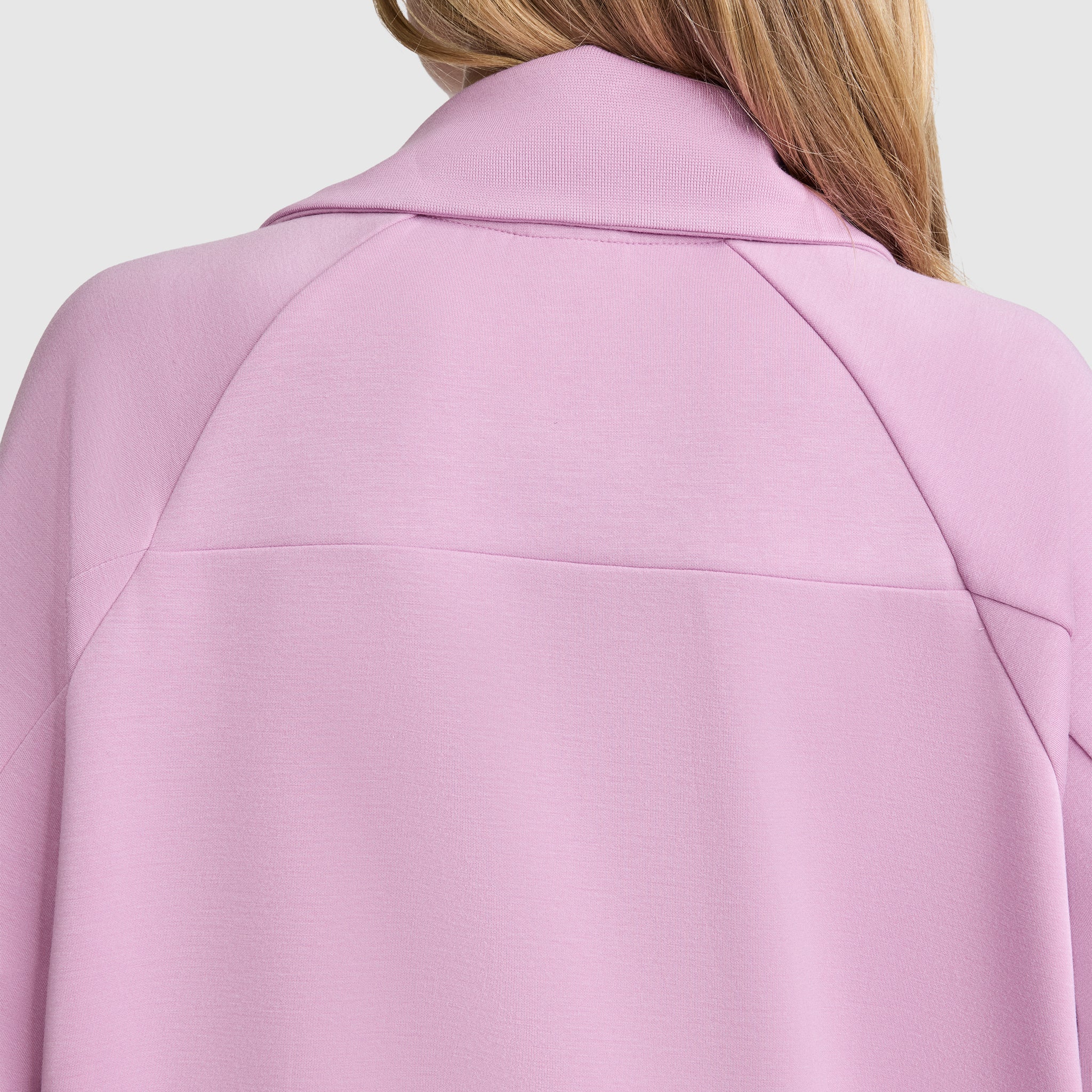 Champion Quarter-Zip Pull Femme Violet Stretch Poches