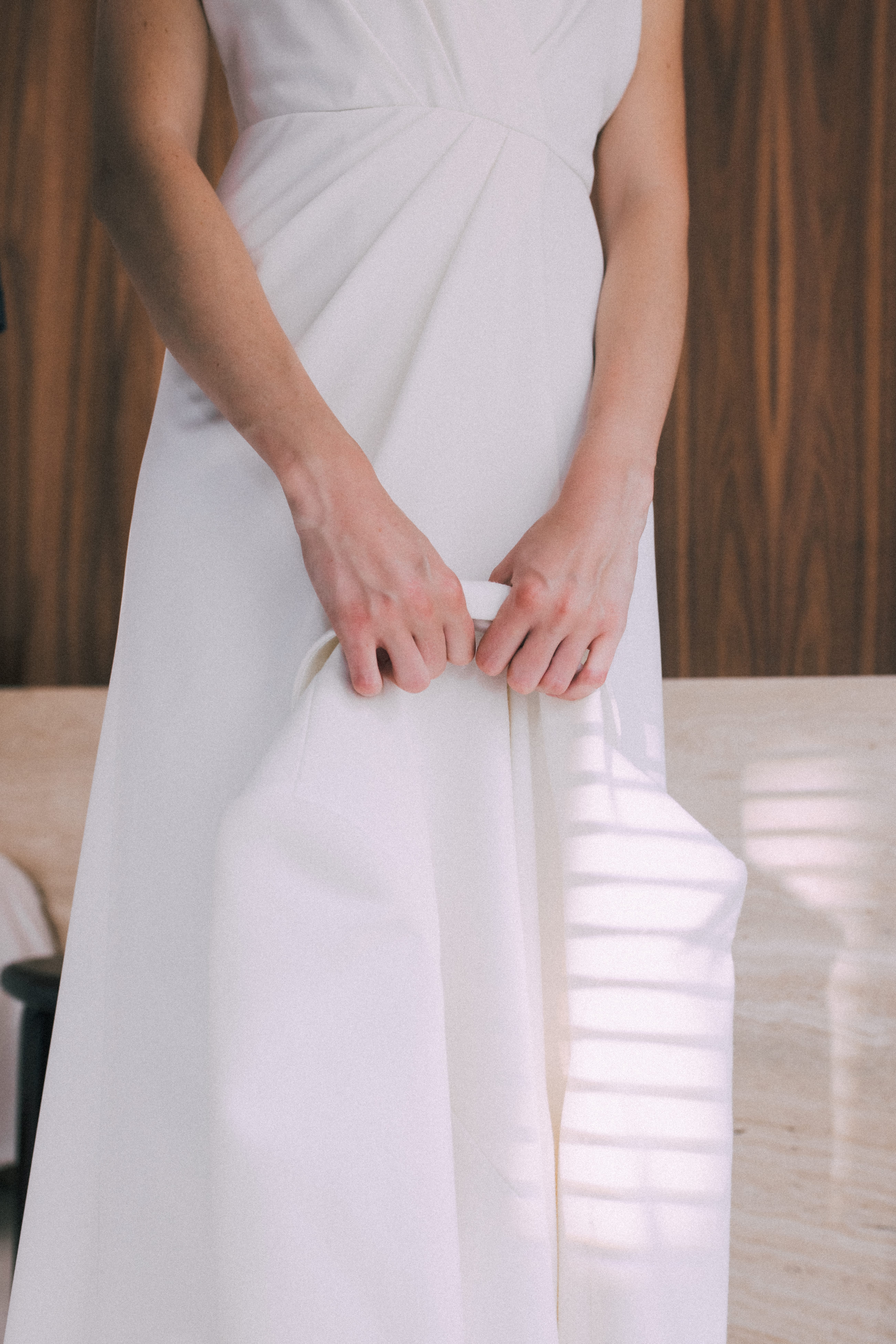 Maison Floret Keaton robe portefeuille crêpe fluide drapée