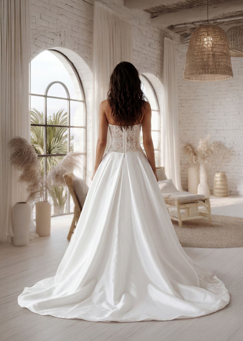 Hervé Paris Promise Polly robe de mariée ivoire longue