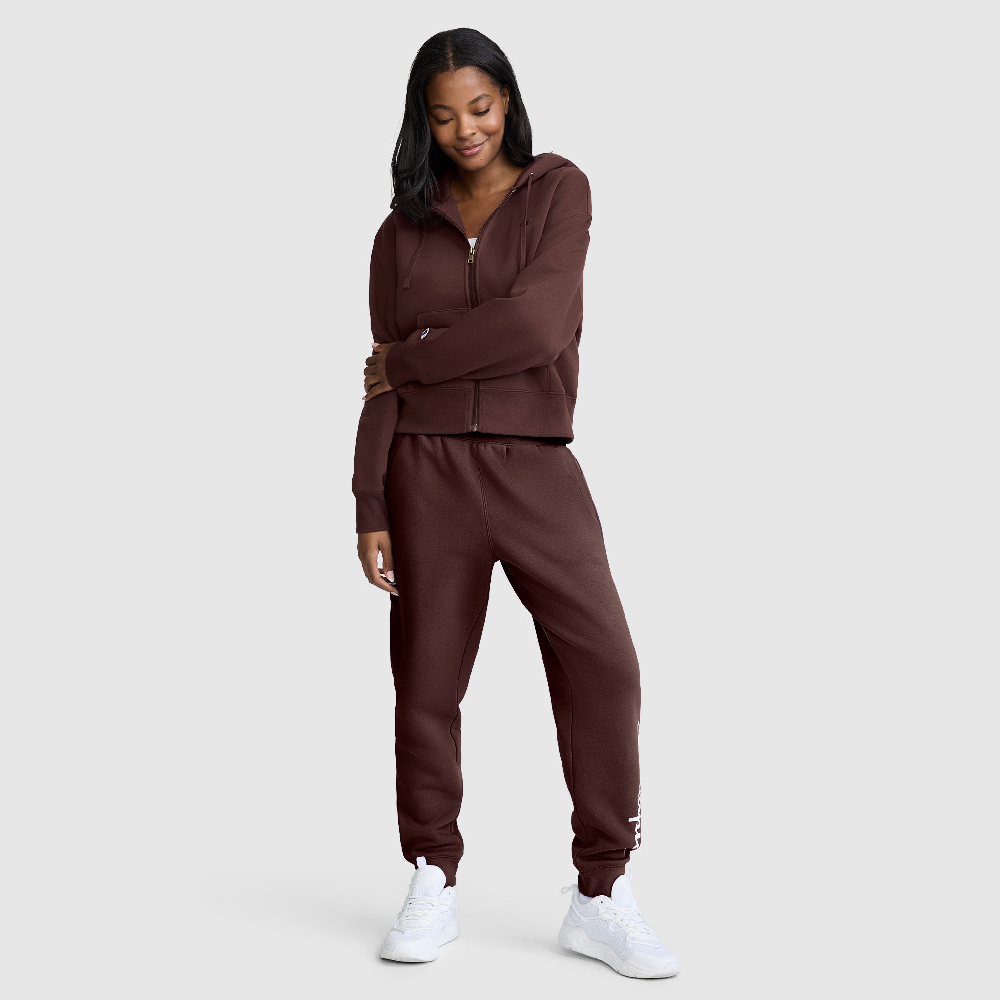 Champion Powerblend Jogger Bitter Chocolate molleton