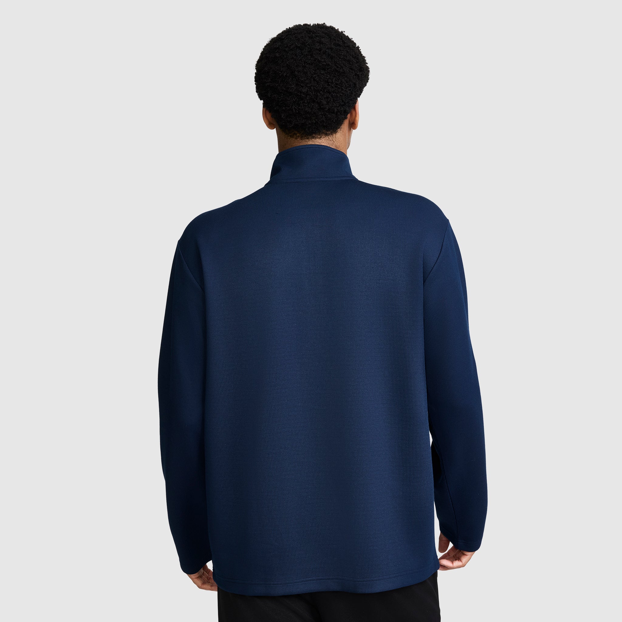 Champion Sport 1/4 Zip Mockneck sweat bleu marine S-2XL