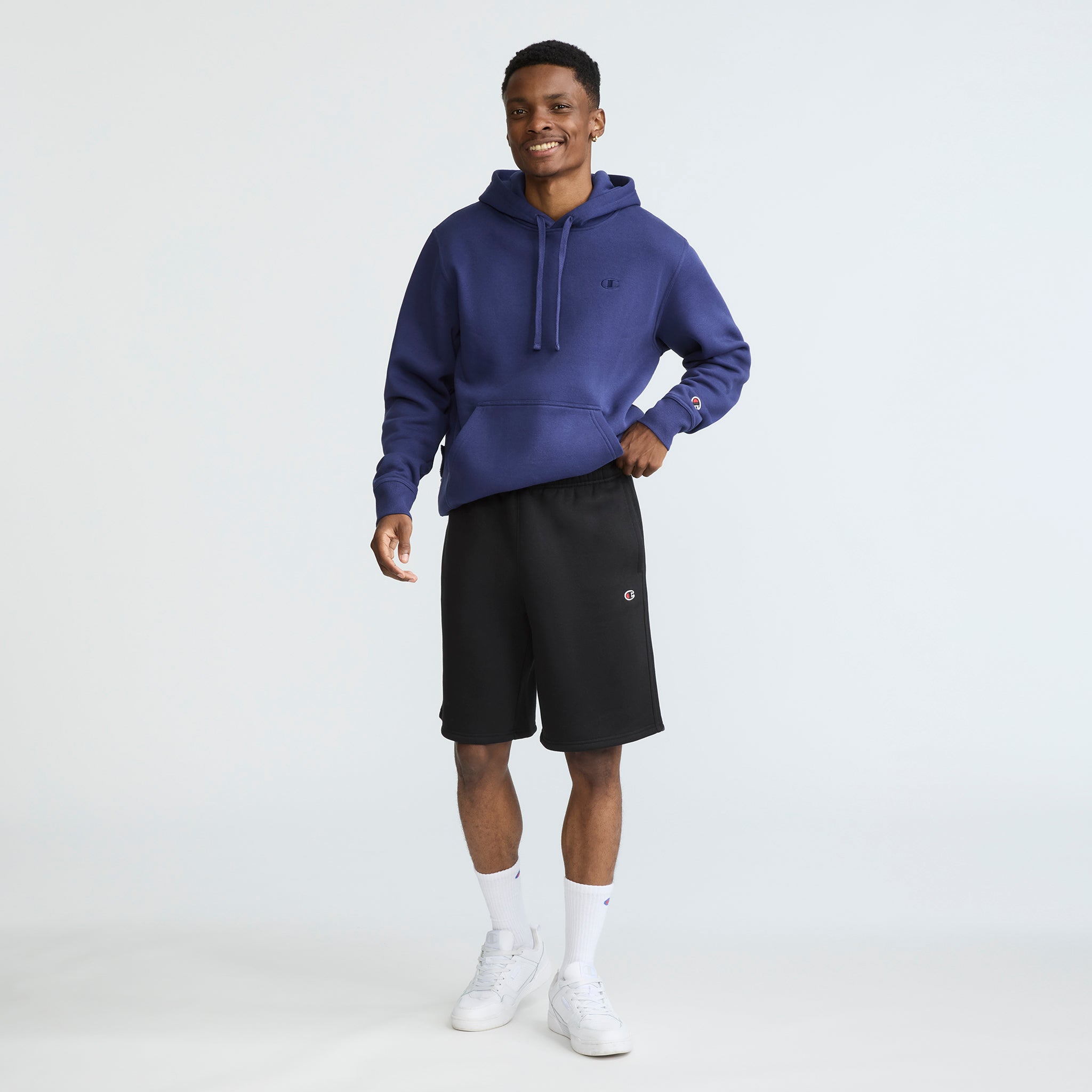 Champion Powerblend 10" Short molleton homme Noir coton