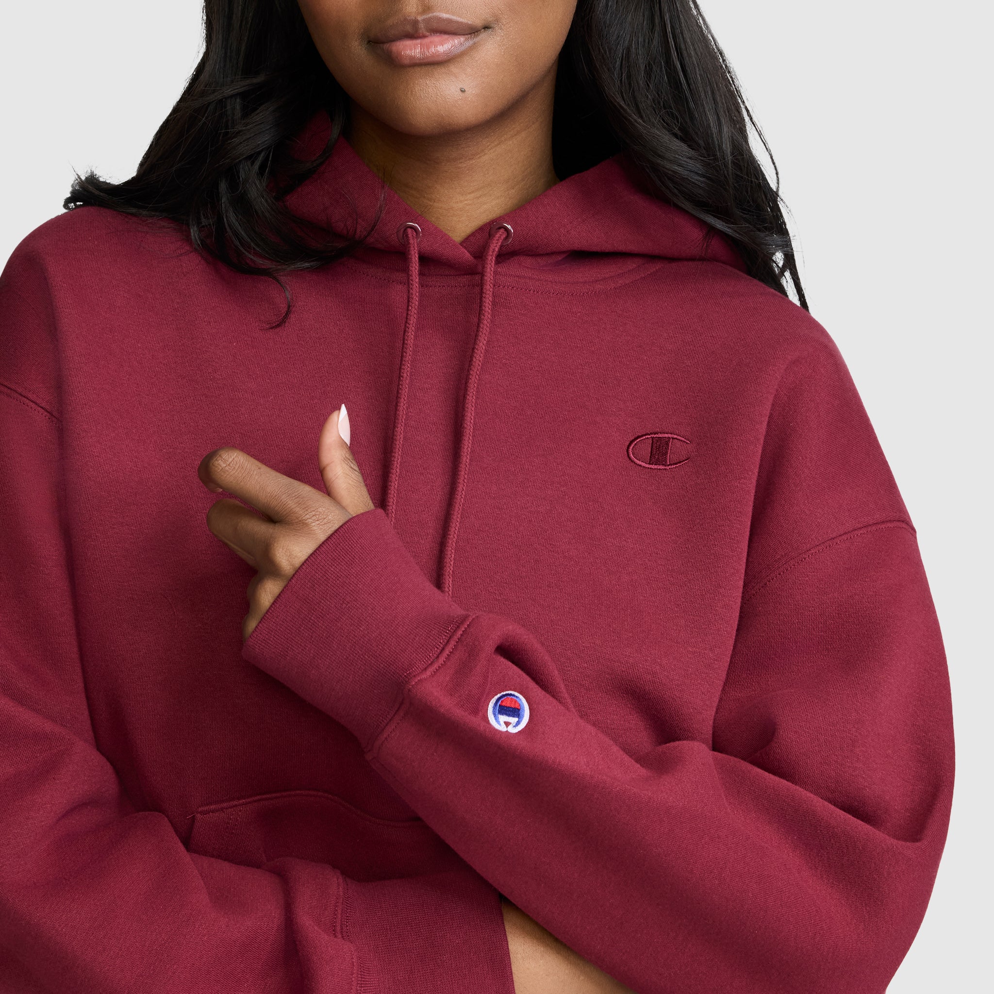 Champion Powerblend Freshman sweat capuche femme Cabernet molleton