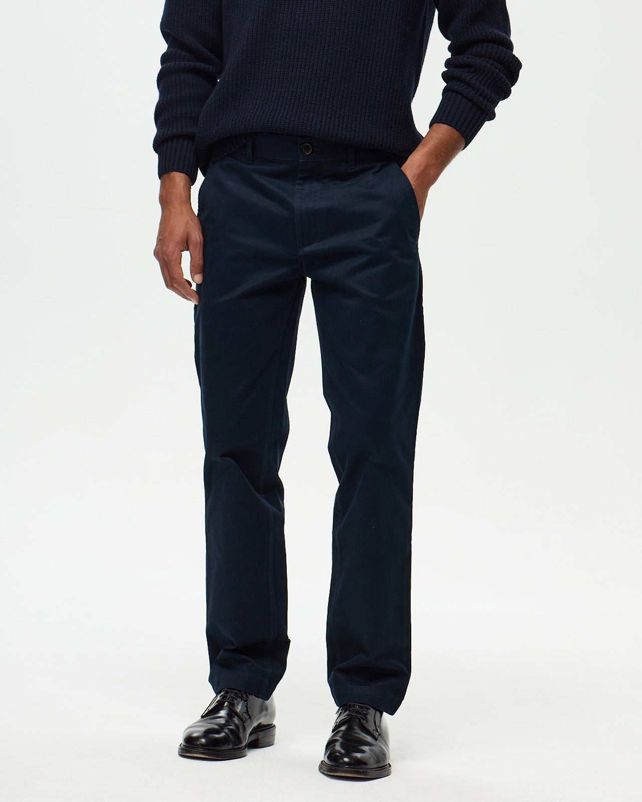 Lafaurie Victor pantalon chino homme navy 100% coton