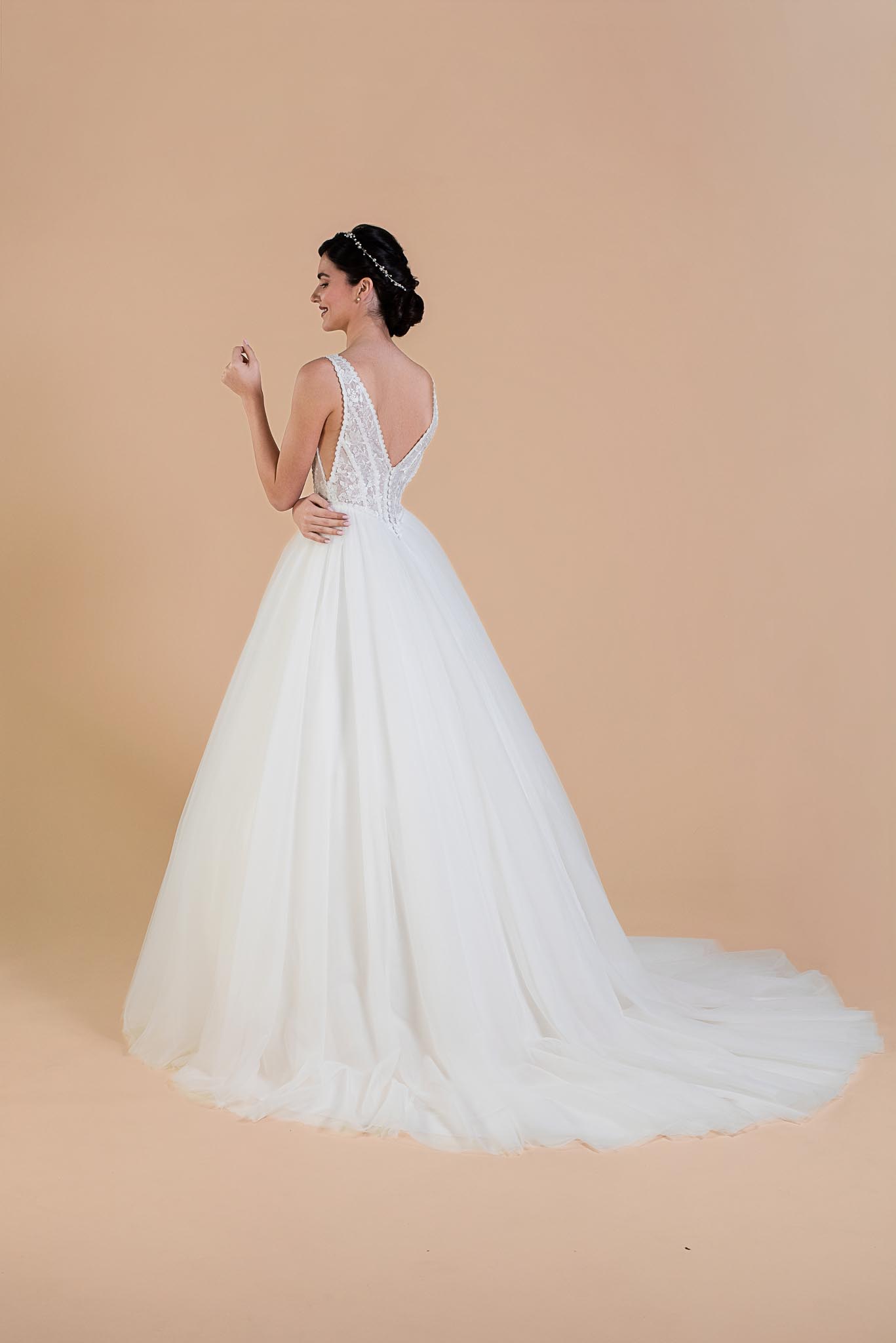 Le Jour de Notre Oui Intime robe de mariée dos nu dentelle