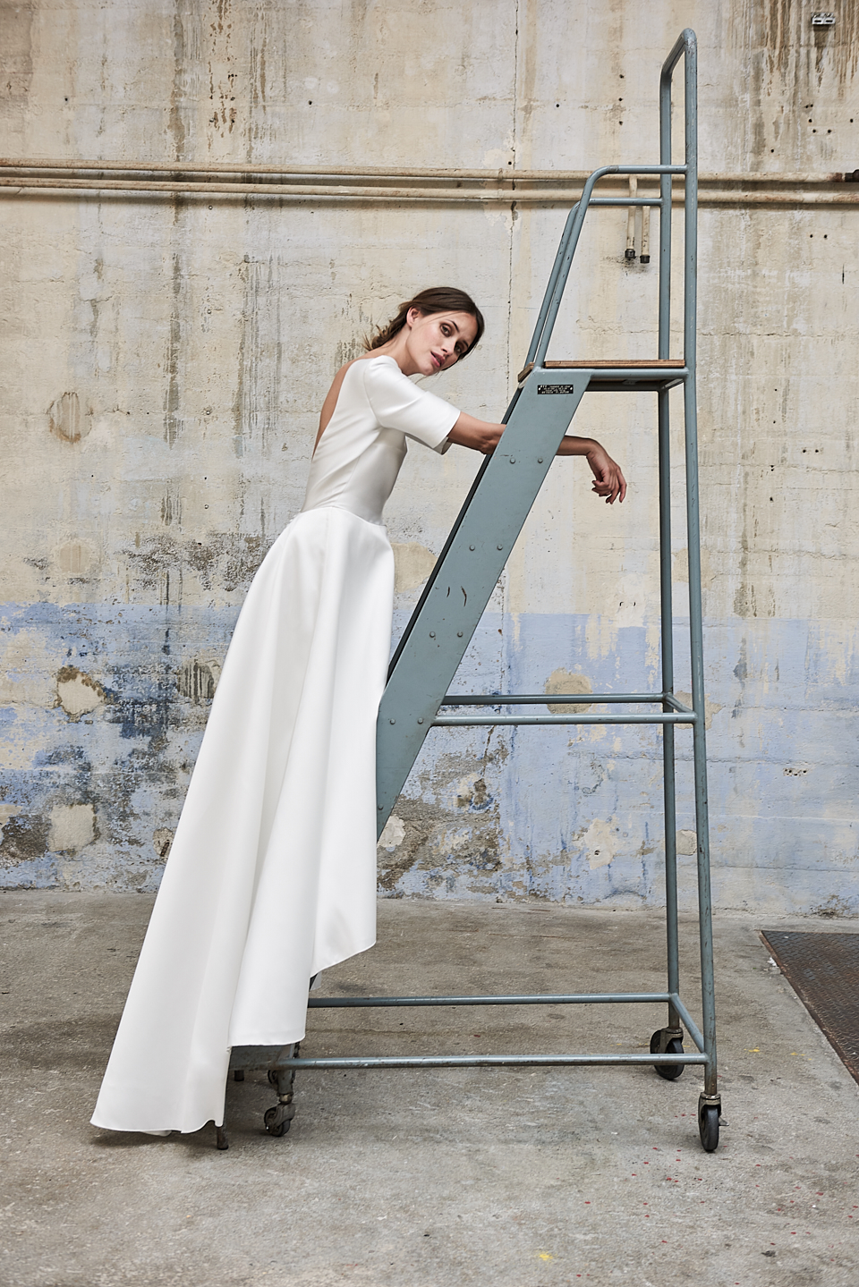 Maison Floret Sur-mesure Connor robe de mariée mikado de soie