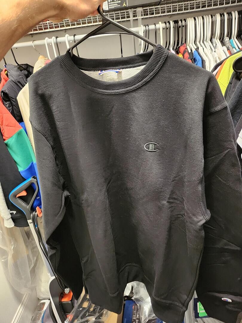 Champion Powerblend Crewneck Sweat Homme Gris Chiné Chaud