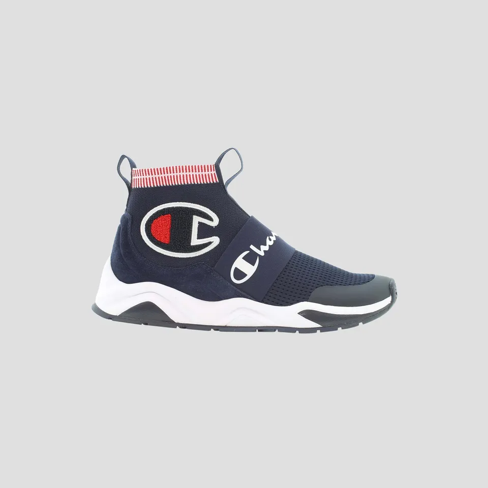 Champion Rally Pro Basket montante Homme Bleu Marine knit