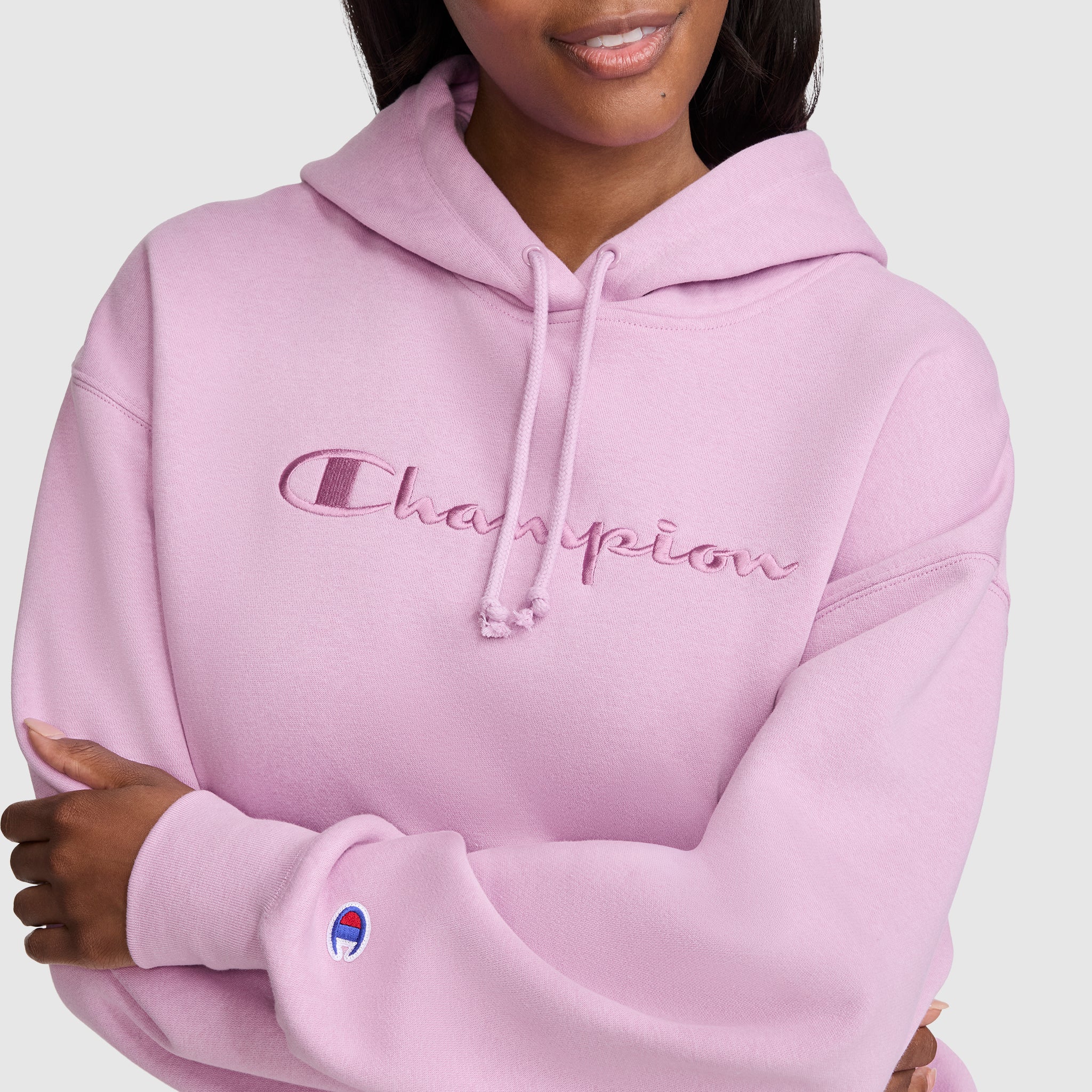 Champion Powerblend Freshman hoodie femme violet molleton