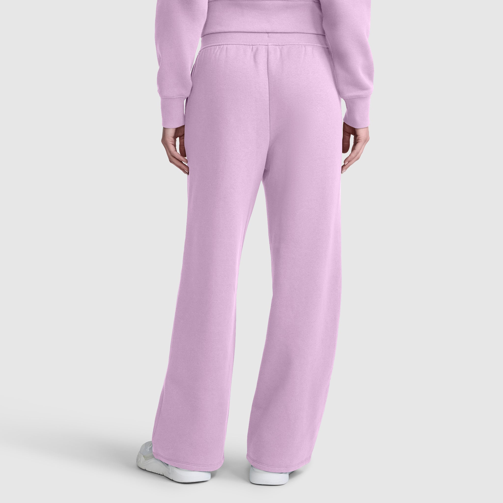 Champion Wide Leg Fleece jogging large violet coton