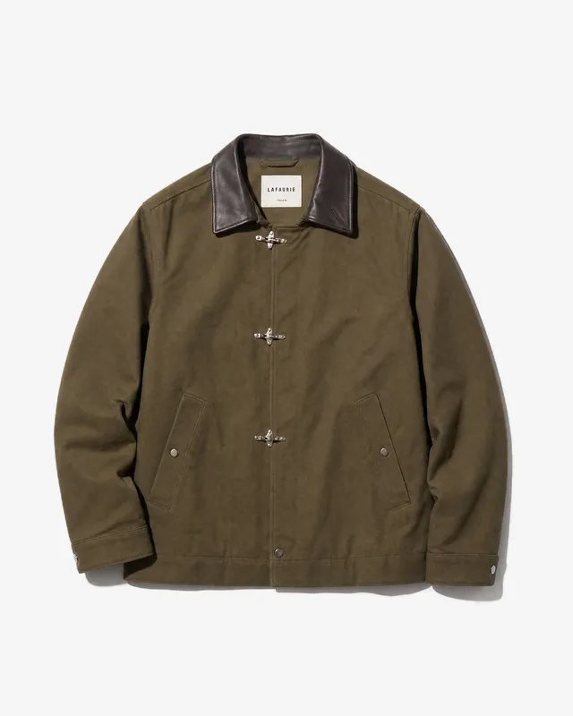LAFAURIE VASSILY veste coton enduit kaki militaire