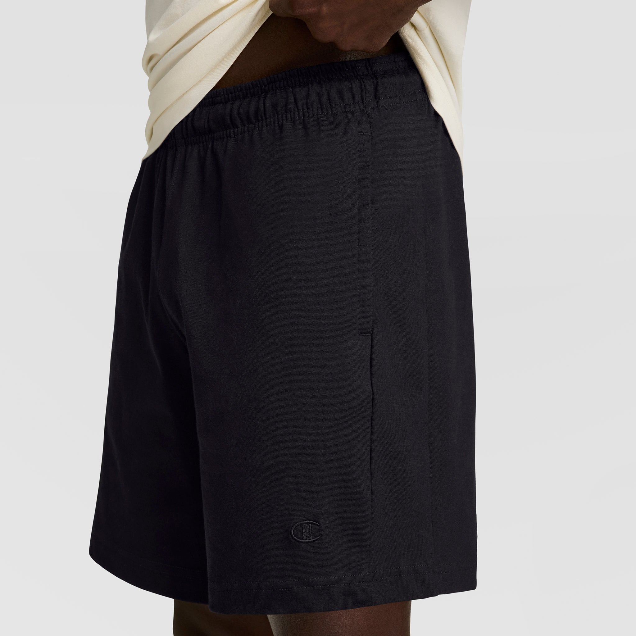 Champion 7" Jersey Short C Logo short homme noir coton