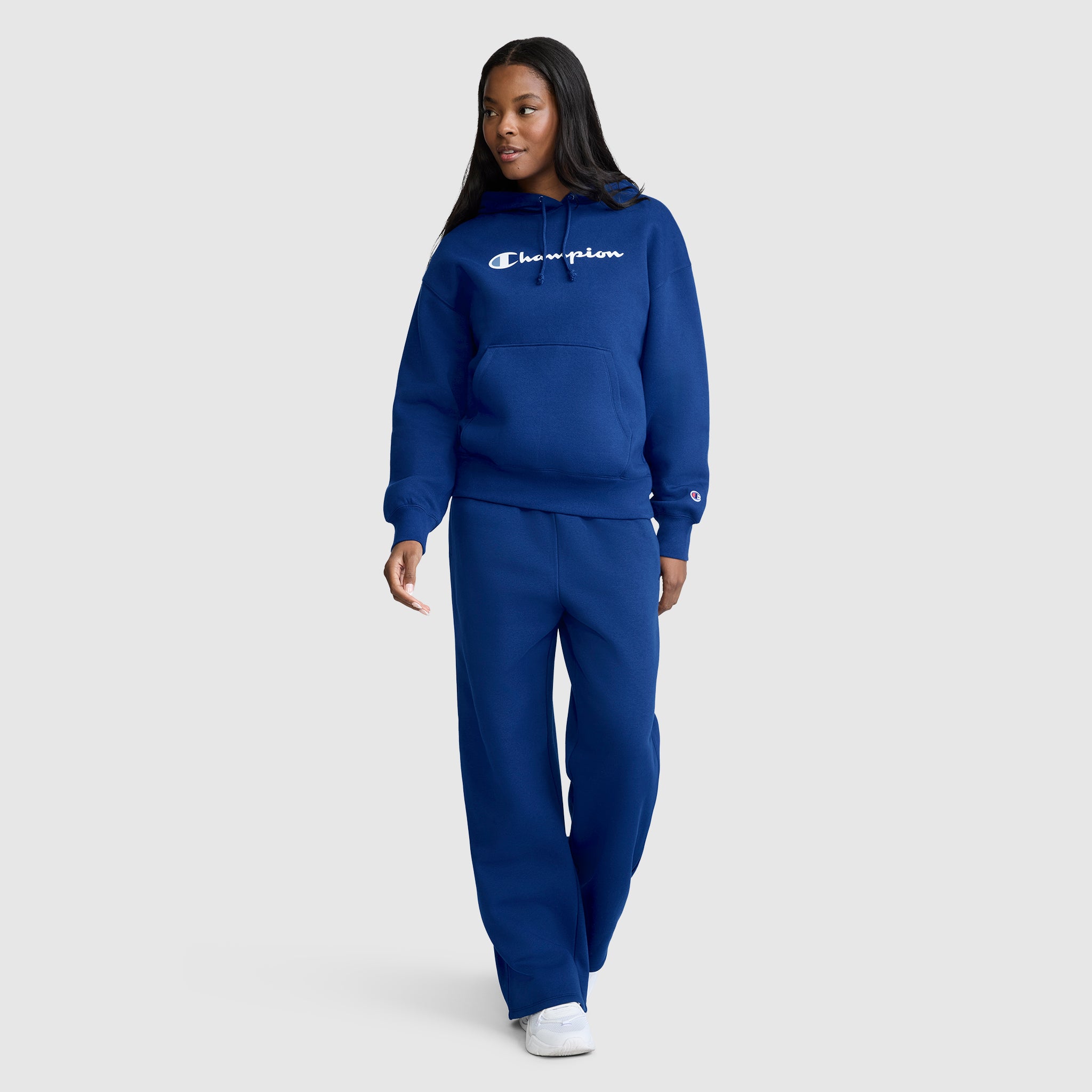 Champion Powerblend Relaxed Hoodie sweat Blue Depths