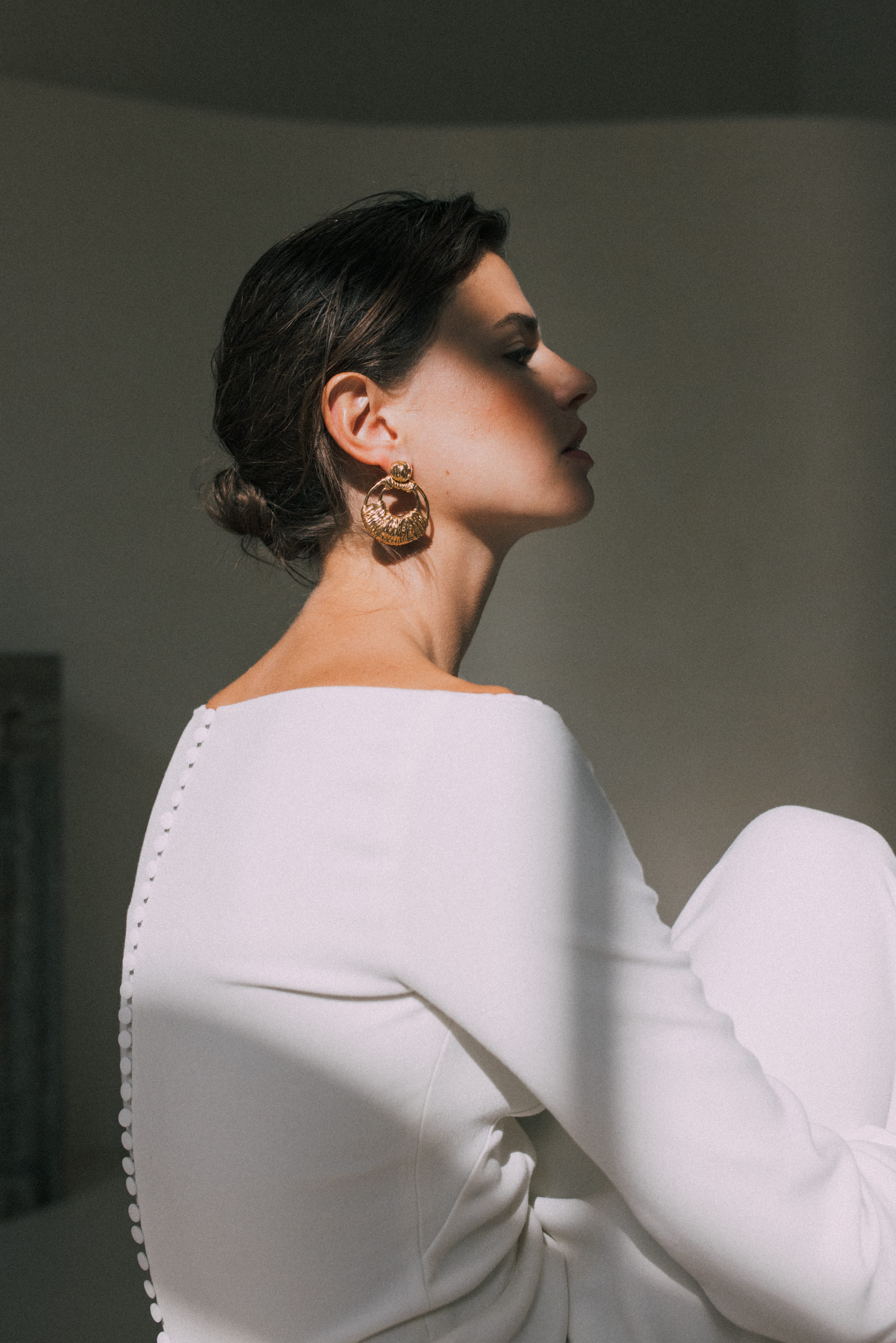 Maison Floret Sur-mesure Astaire robe crêpe dos fermé