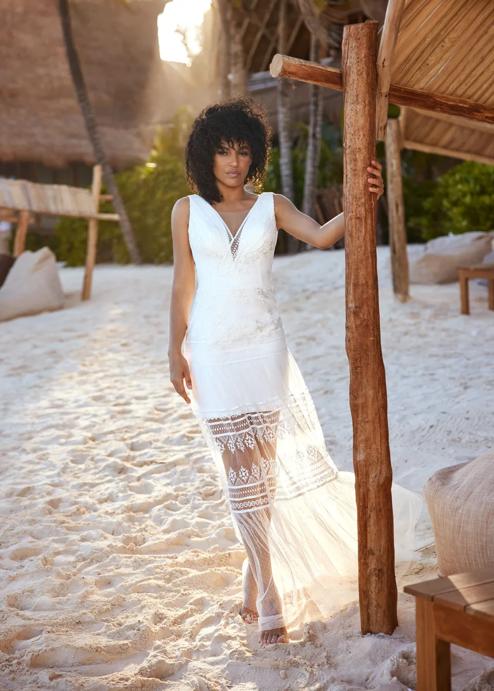 Hervé Paris Mystical Brie robe de mariée manches