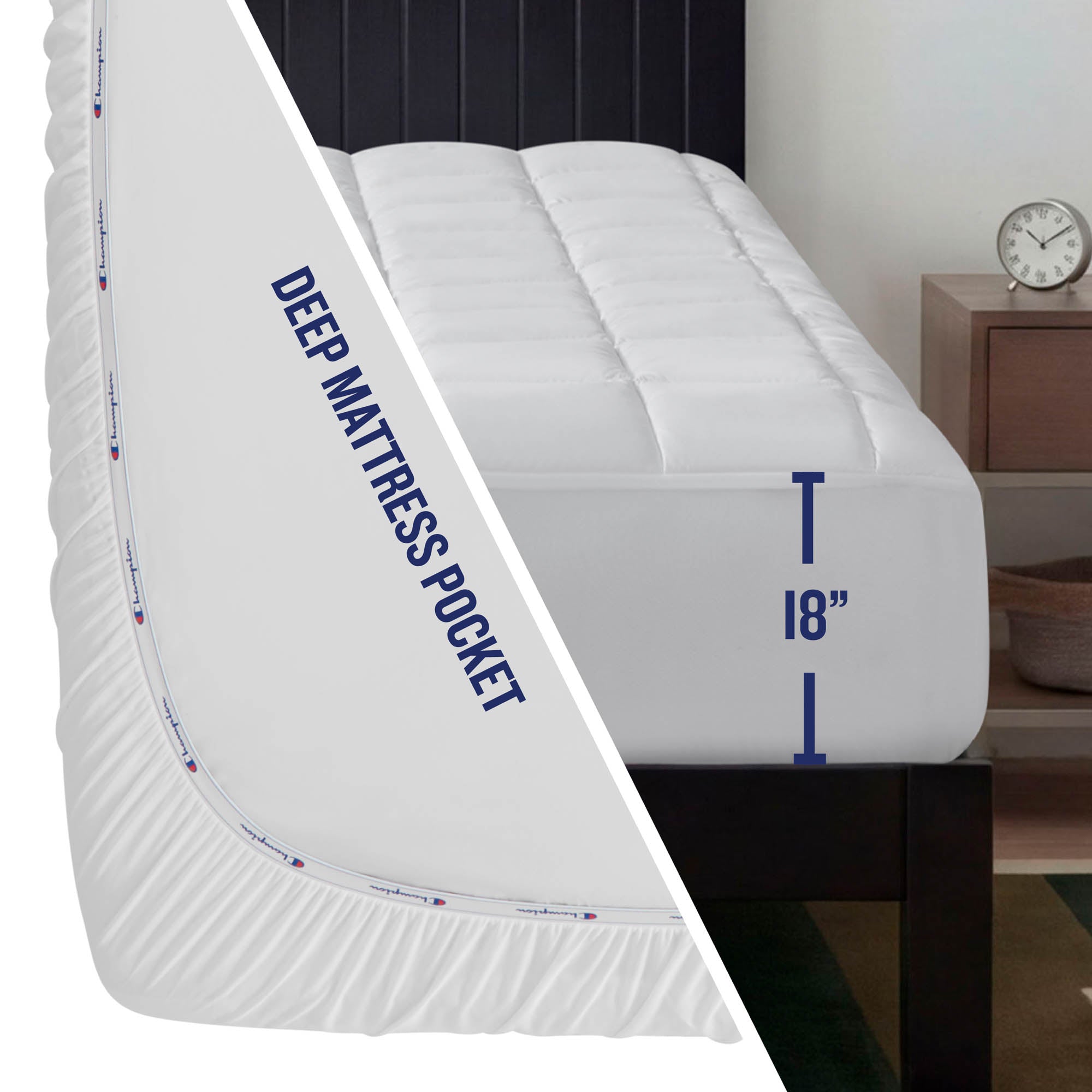 Champion Room Decor Ultimate protège-matelas blanc imperméable