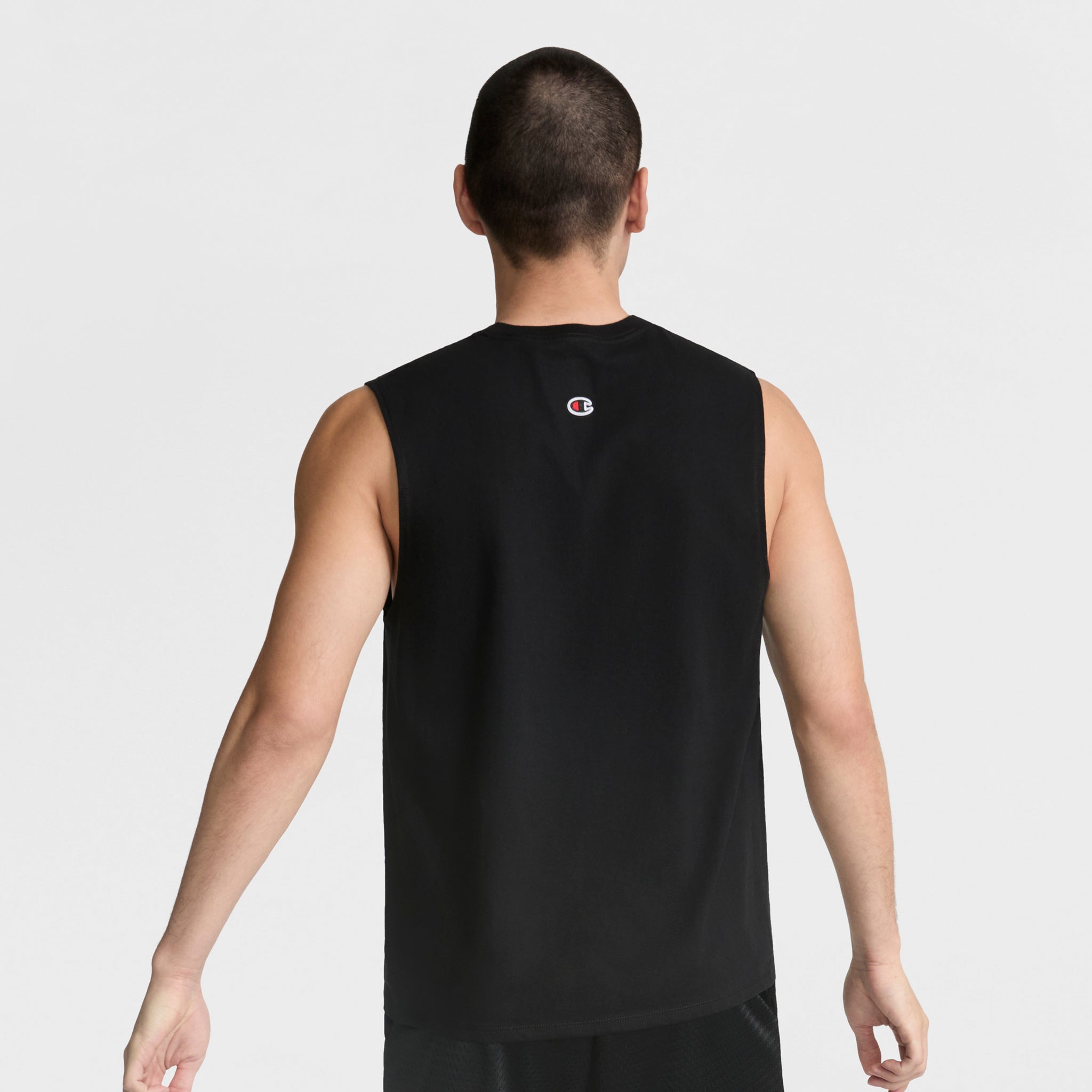 Champion Muscle Tank Débardeur Homme Noir Coton