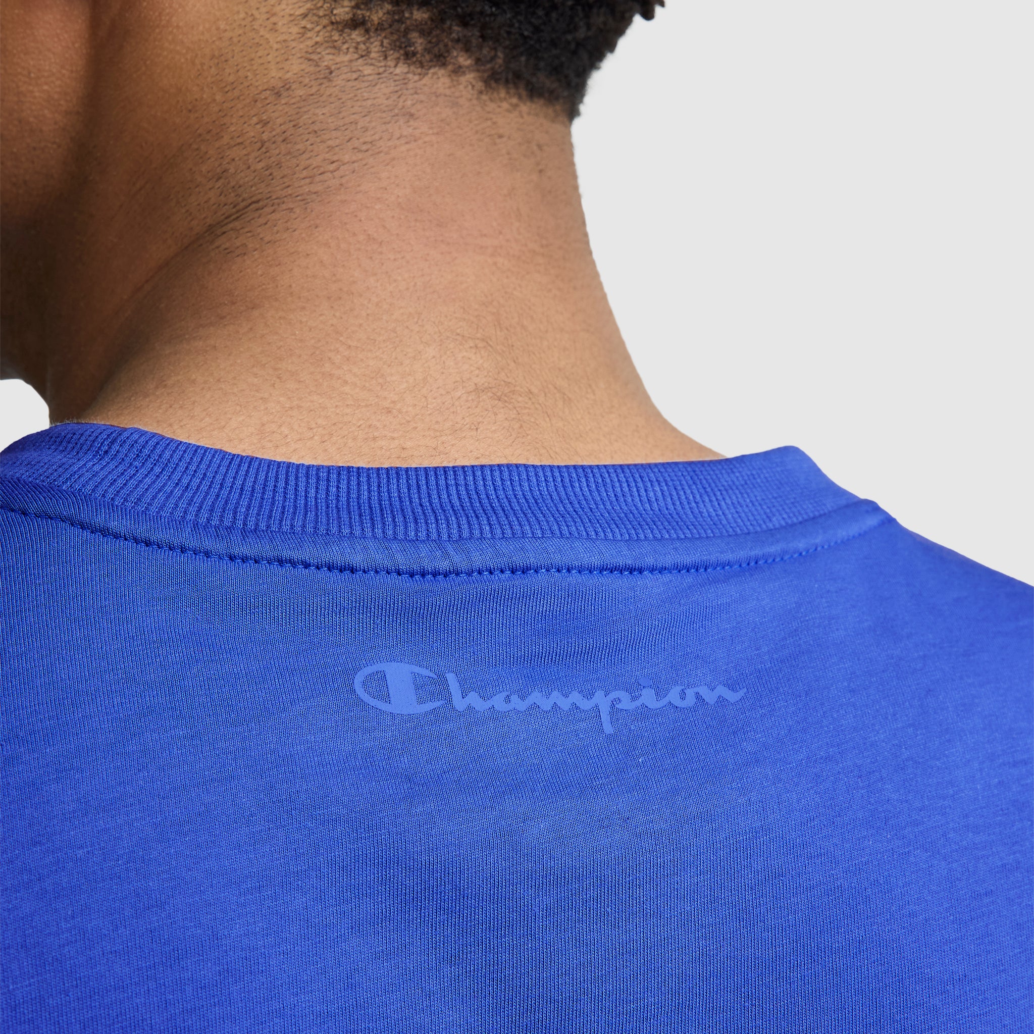 Champion Classic T-Shirt C Logo t-shirt homme Dazzling Blue coton
