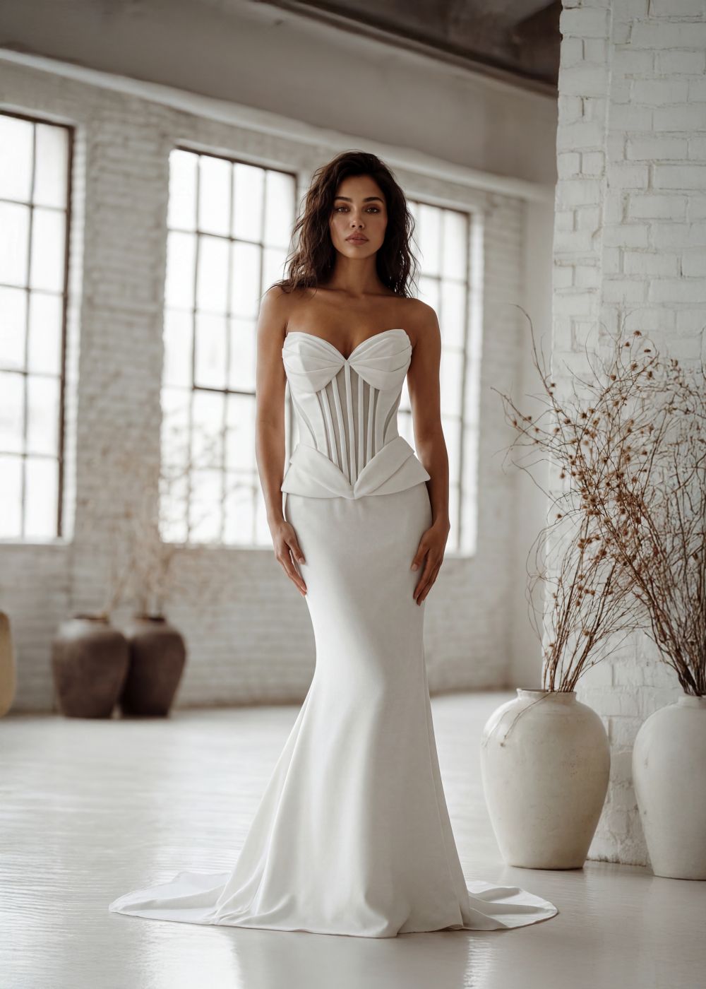 Hervé Paris Promise Priscilla Robe de Mariée Blanche