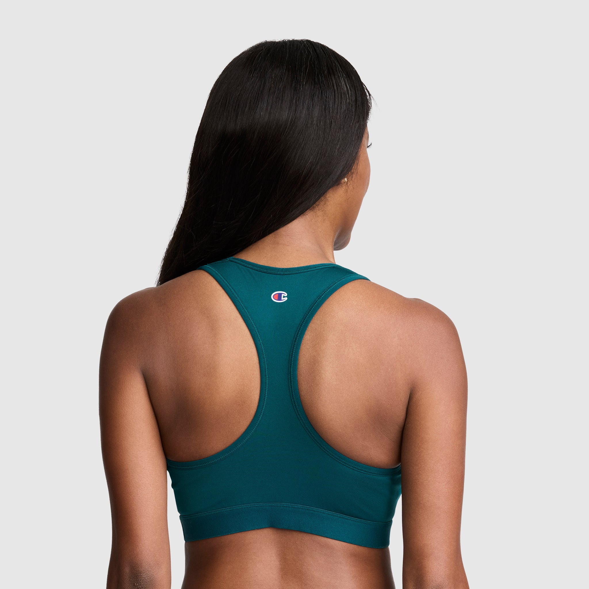 Champion Compression C Logo brassière de sport vert pétrole maintien modéré