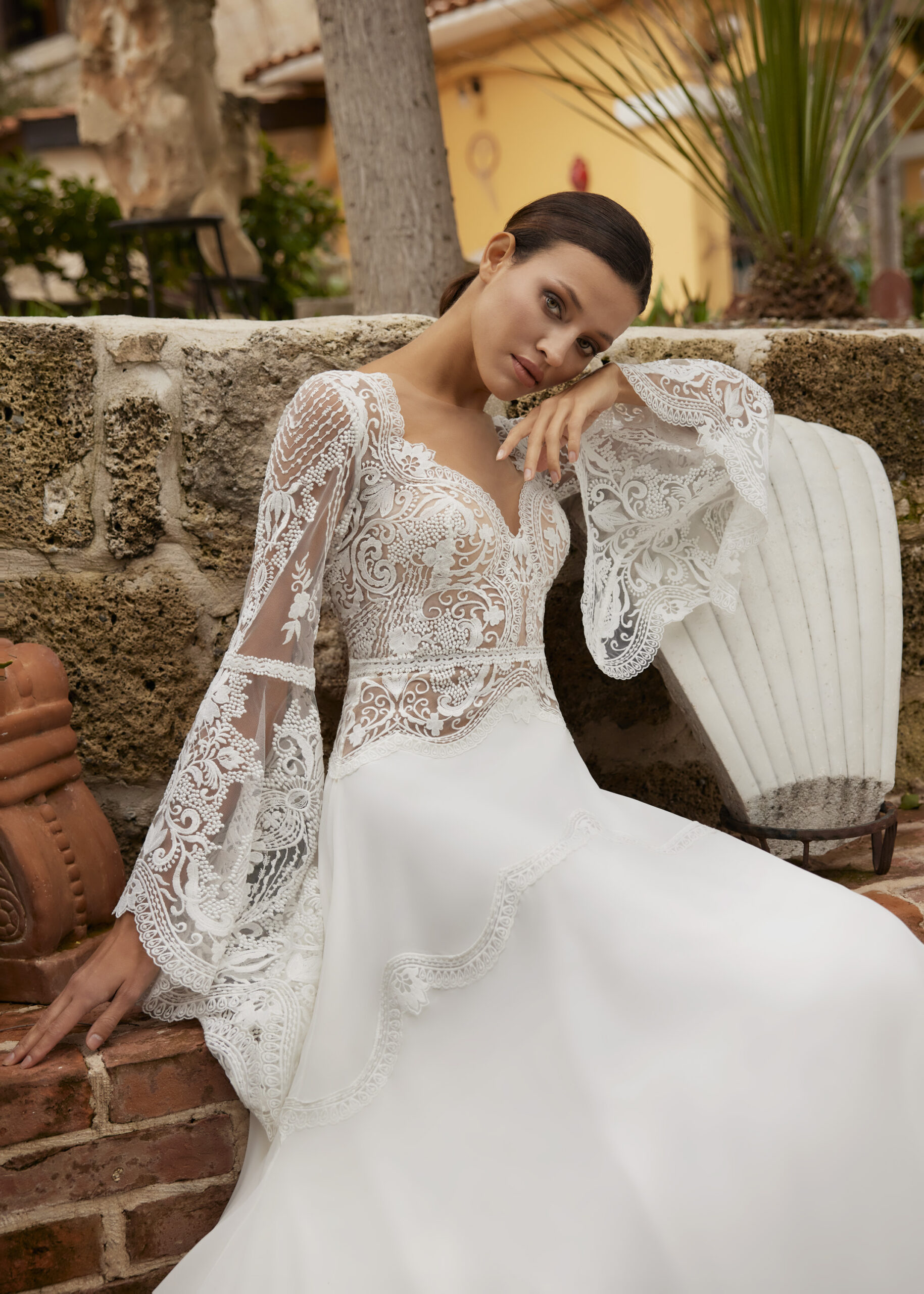 Hervé Paris My Freedom Alexine robe de mariée ivoire fluide
