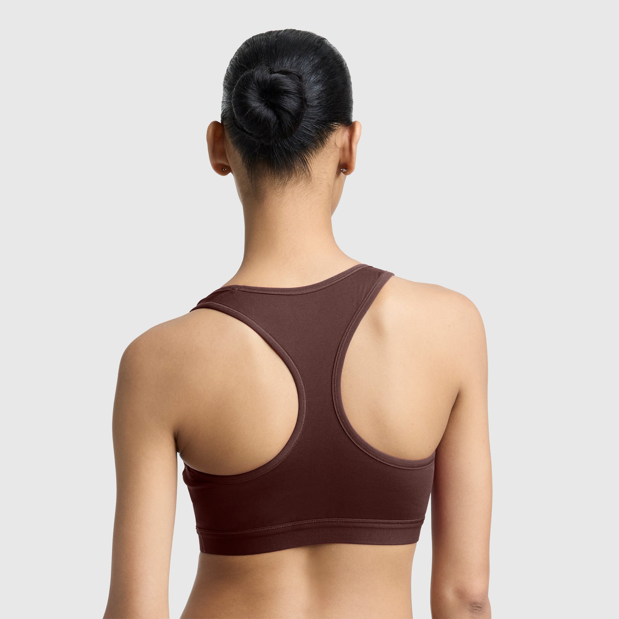 Champion Compression C Logo brassière Bitter Chocolate marron