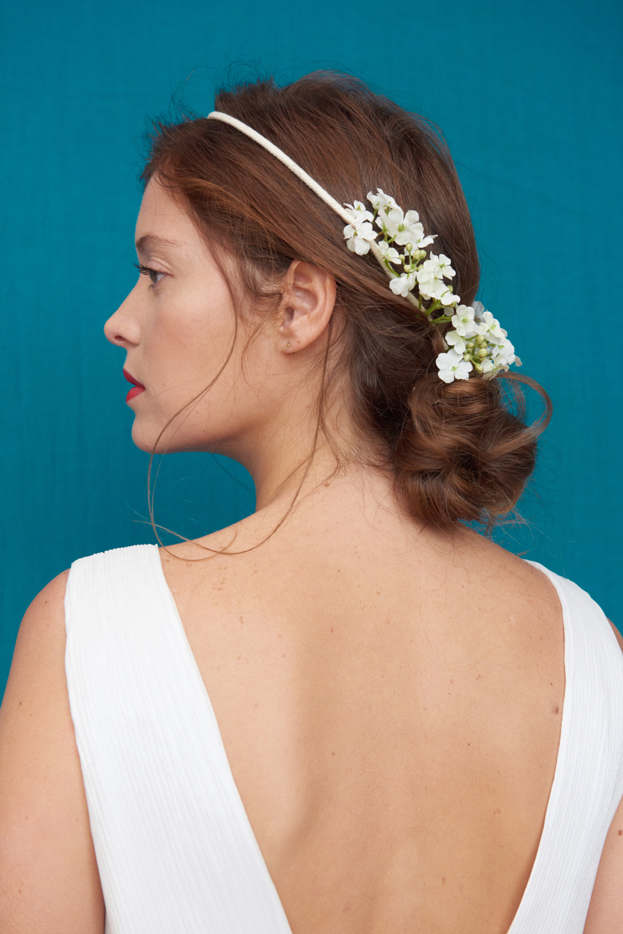 Maison Floret Prêt-à-marier Homère robe courte organza soie