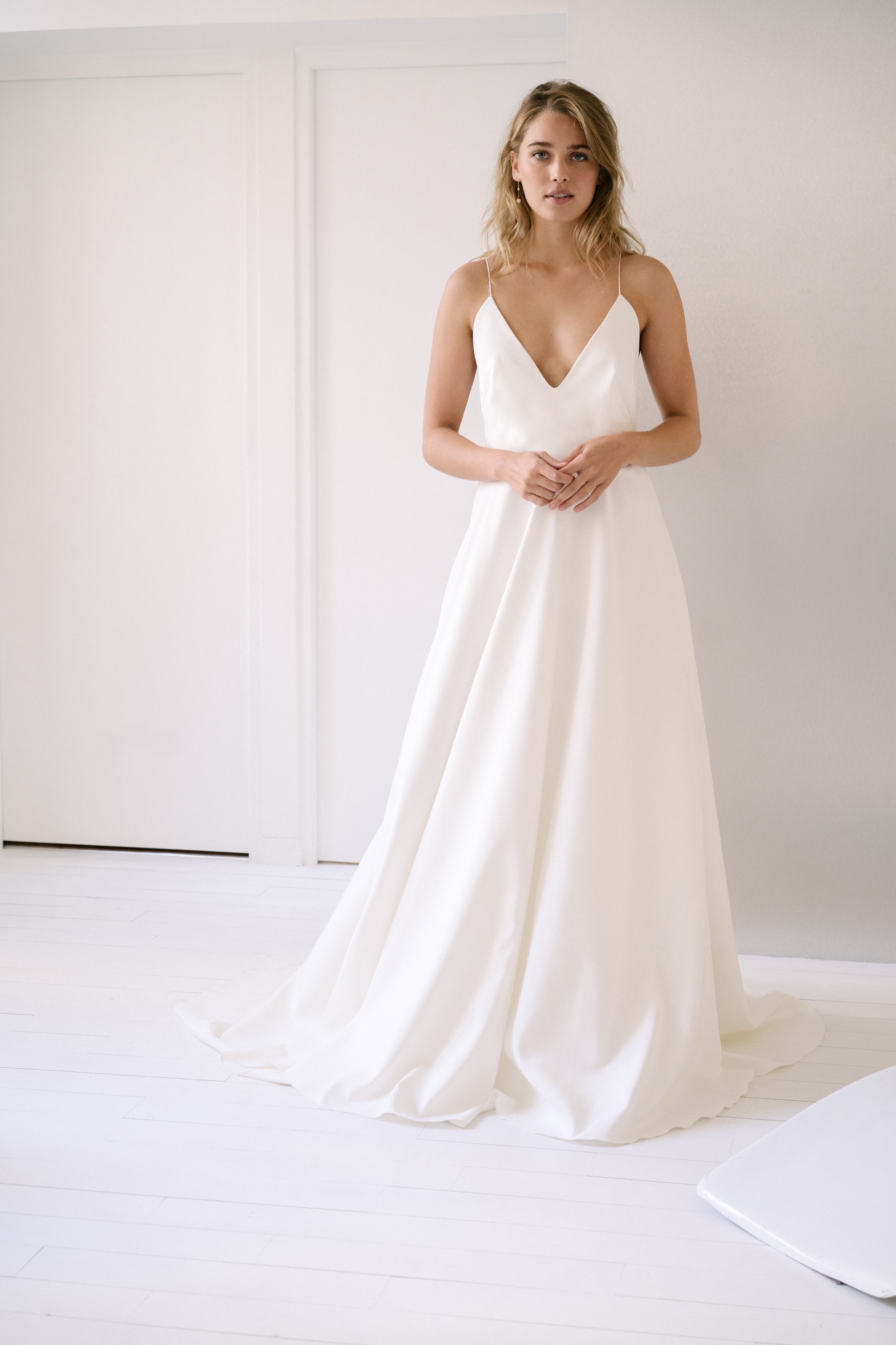 Maison Floret Sur-mesure Simon robe de mariée satin duchesse