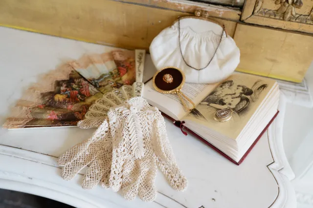 Solène Gisèle Les gants crochet anciens gants cérémonie fait main