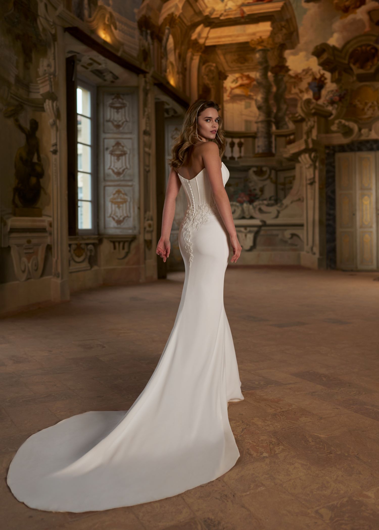Hervé Paris Novel Nicole robe de mariée satin