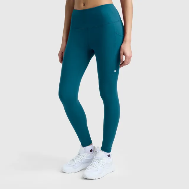Champion Leggings C Logo legging vert Deep Teal poches