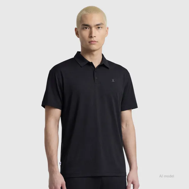Champion Sport Polo C Logo polo homme Black stretch