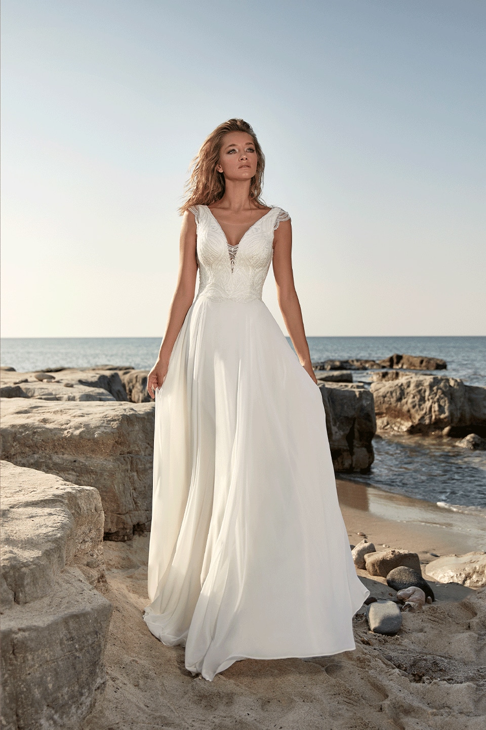 Hervé Paris Vintage Collection Targon robe de mariée longue