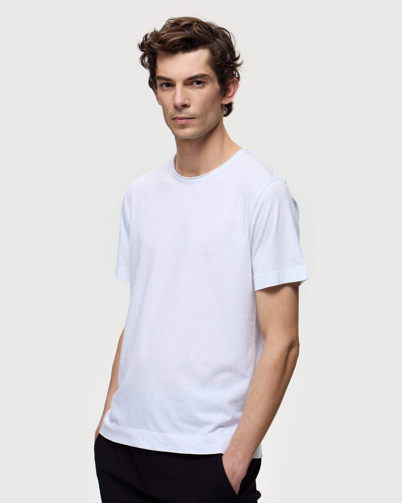 LAFAURIE Basile T-Shirt Blanc Col Rond Voile Coton