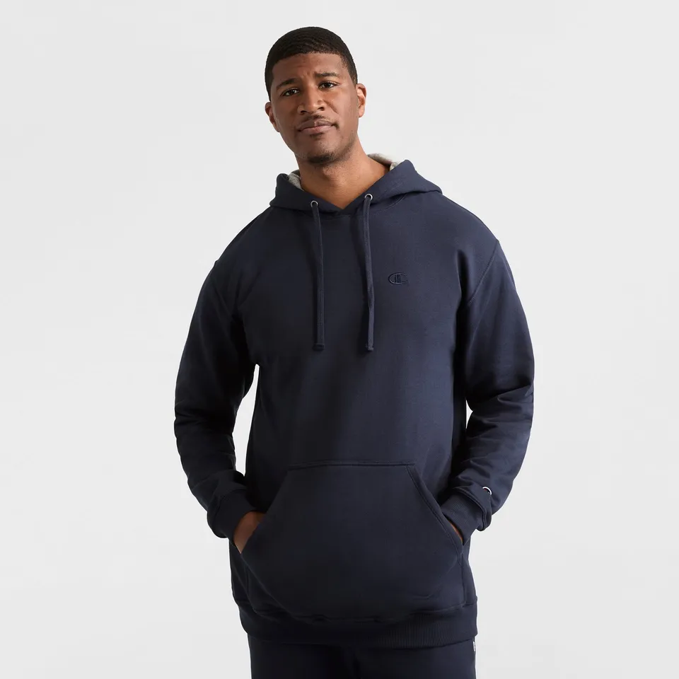 Champion Powerblend Hoodie sweat capuche homme Marine grande taille