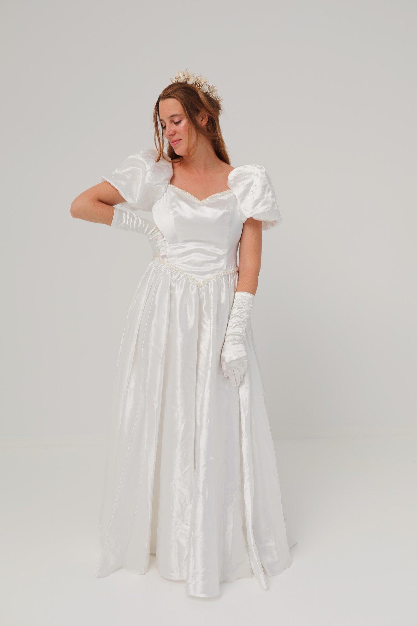 Solène Gisèle Blanche robe de mariée taille 38 perlée