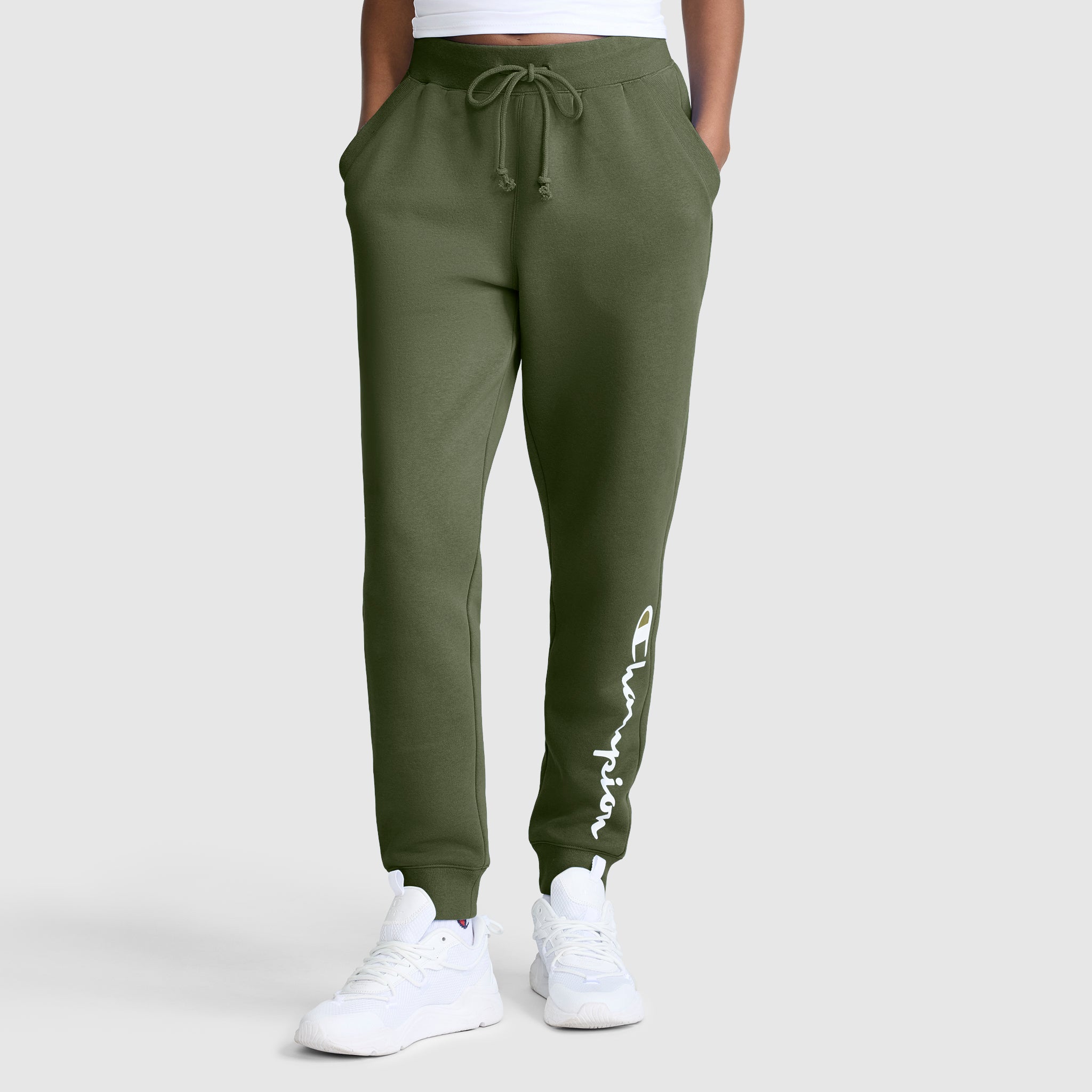 Champion Powerblend Joggers Classic Script jogging Chive vert