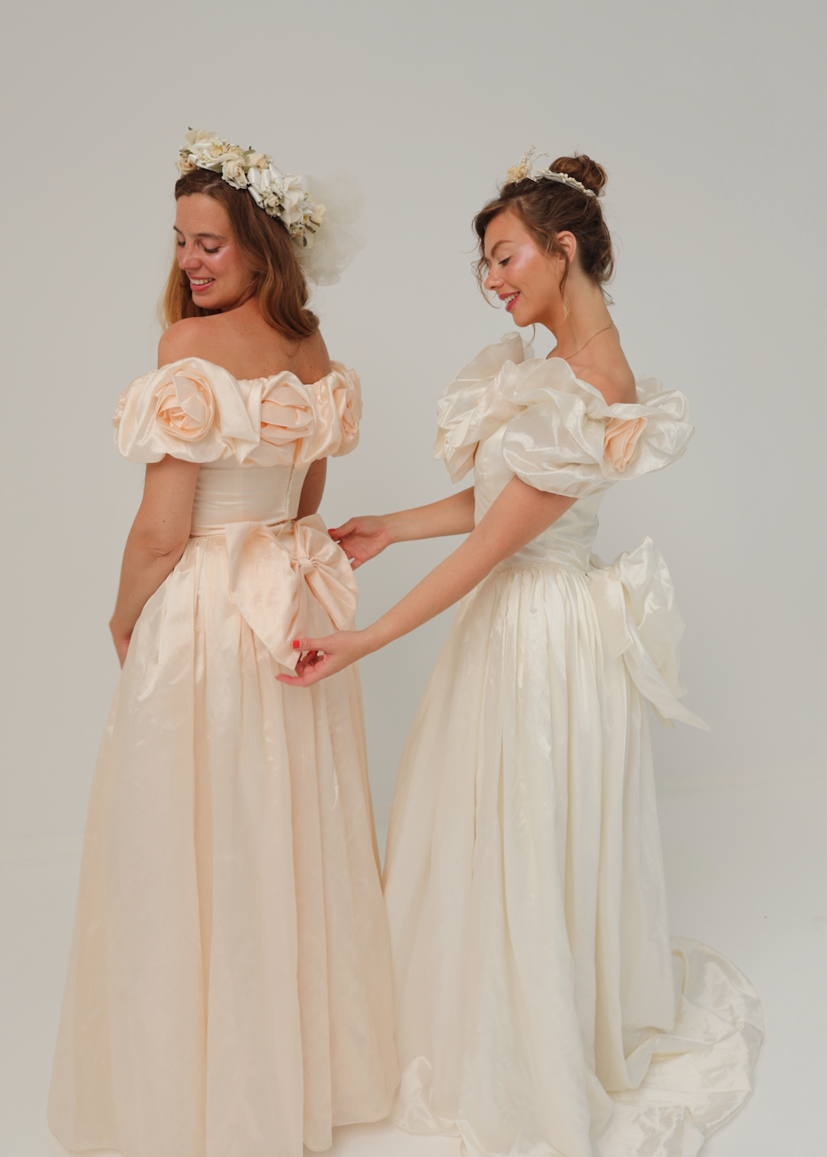 Solène Gisèle La mariée Robe Rosalie robe saumon 34 soie