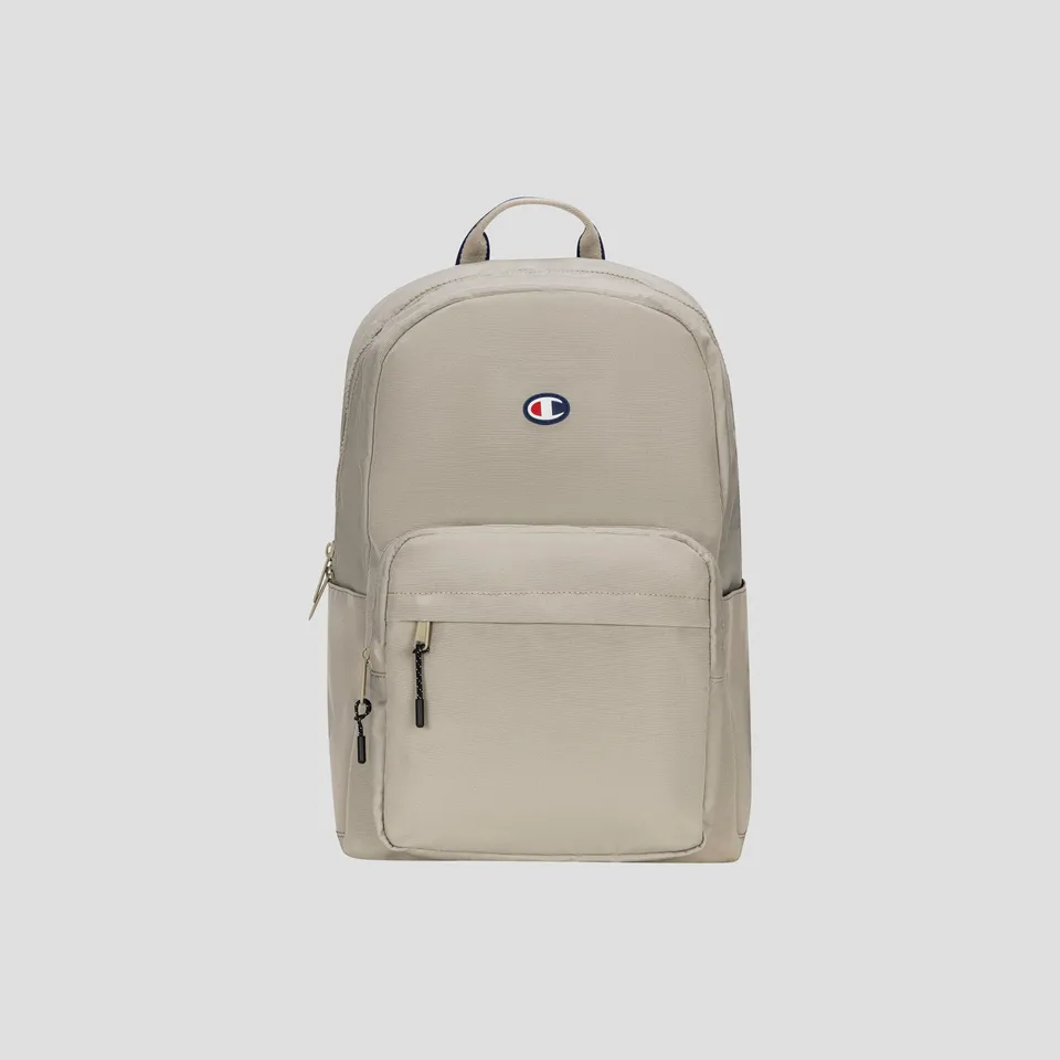 Champion Level Sac à Dos Beige Ordinateur 17 Pouces Patch Caoutchouc