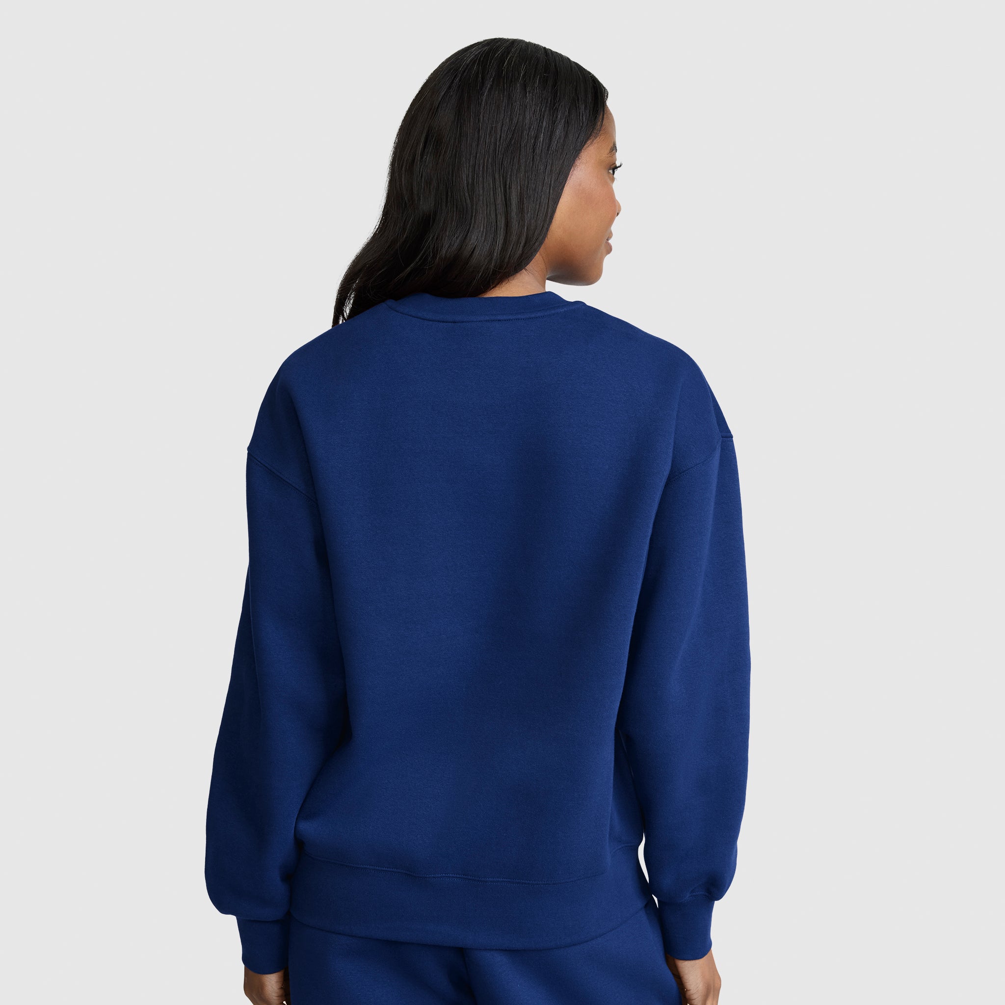 Champion Powerblend Sweat Col Rond Bleu Blue Depths