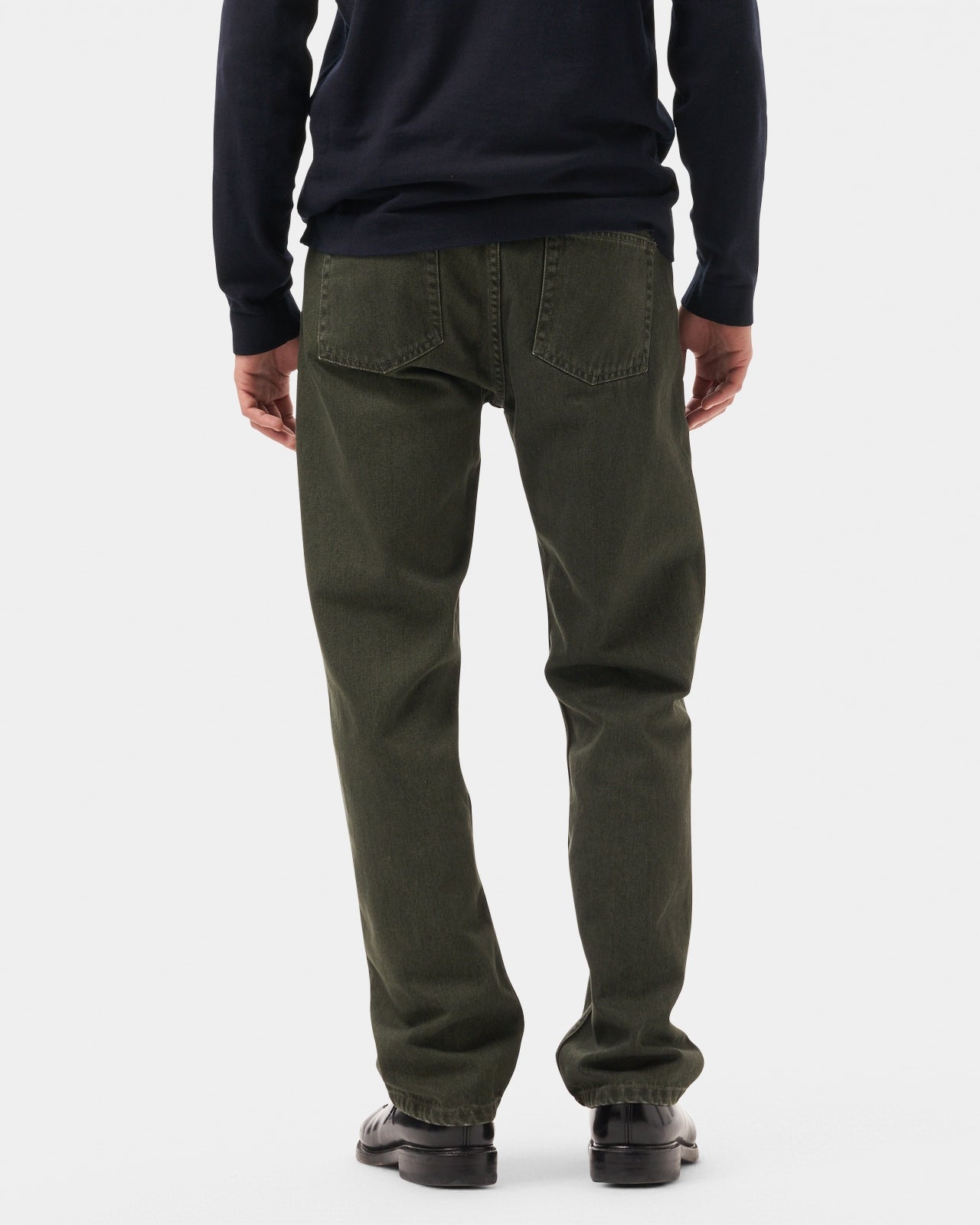 Lafaurie Brady jean droit denim kaki régiment coton