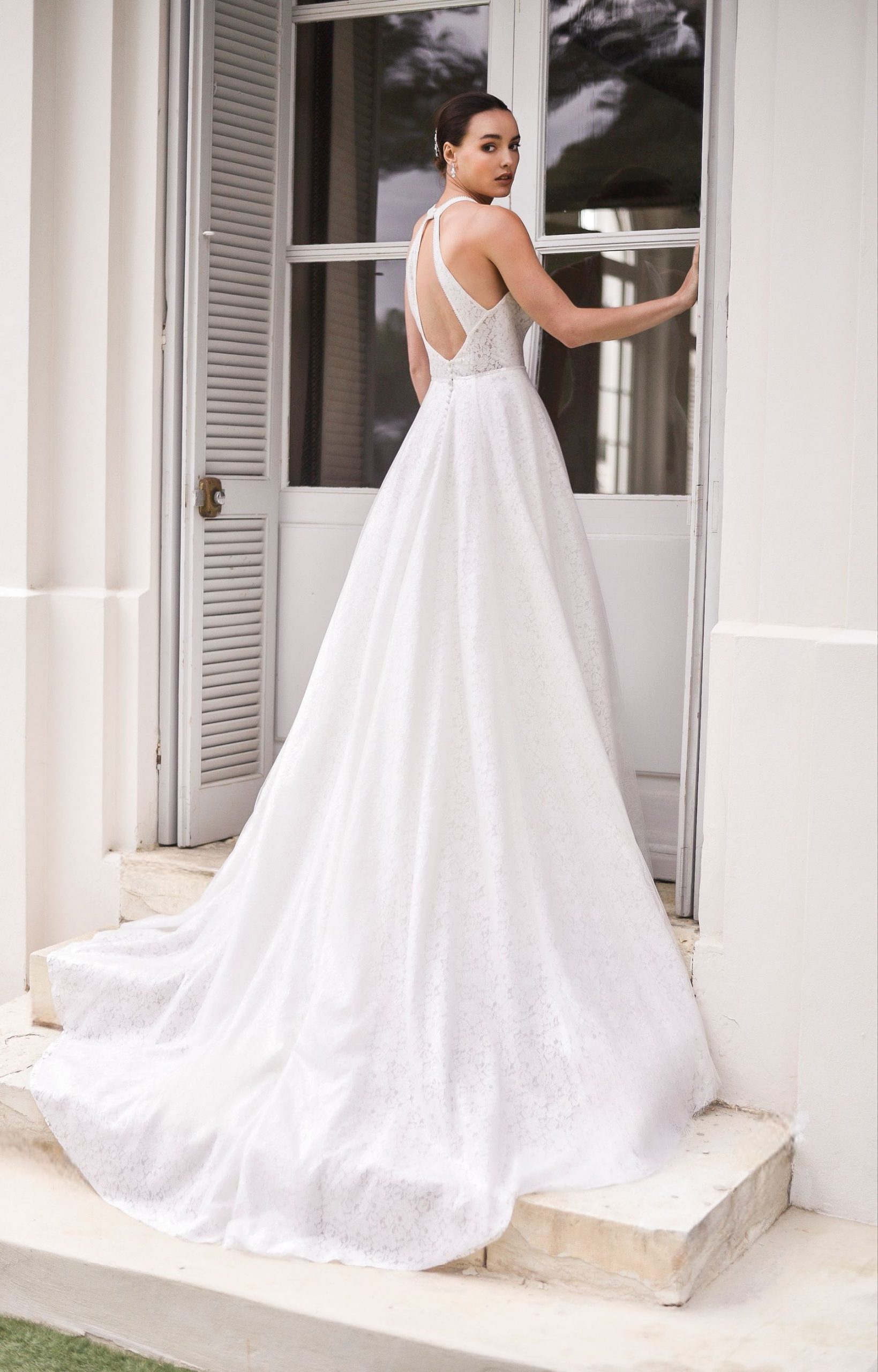 Le Jour de Notre Oui Clothilde robe de mariée dentelle évasée
