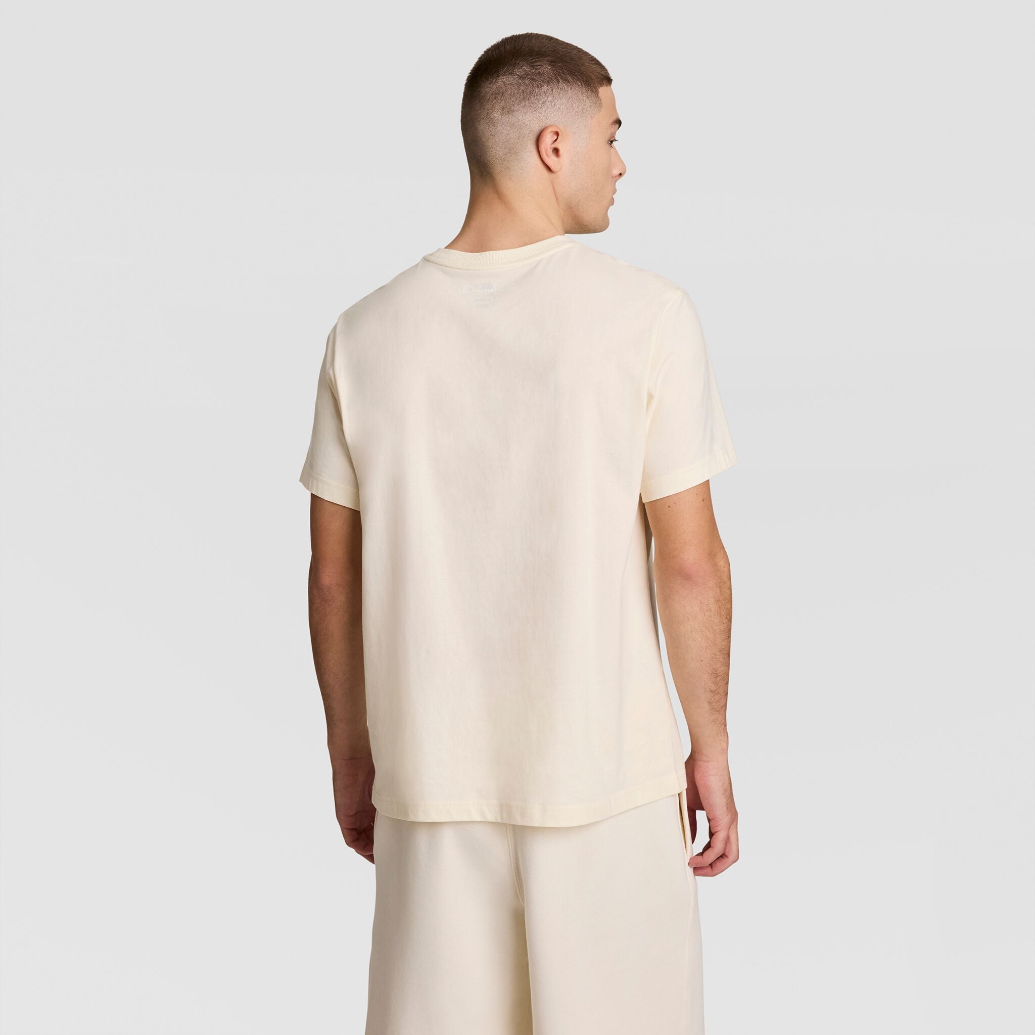 Champion Classic T-Shirt C Logo t-shirt beige Unbleached Cotton