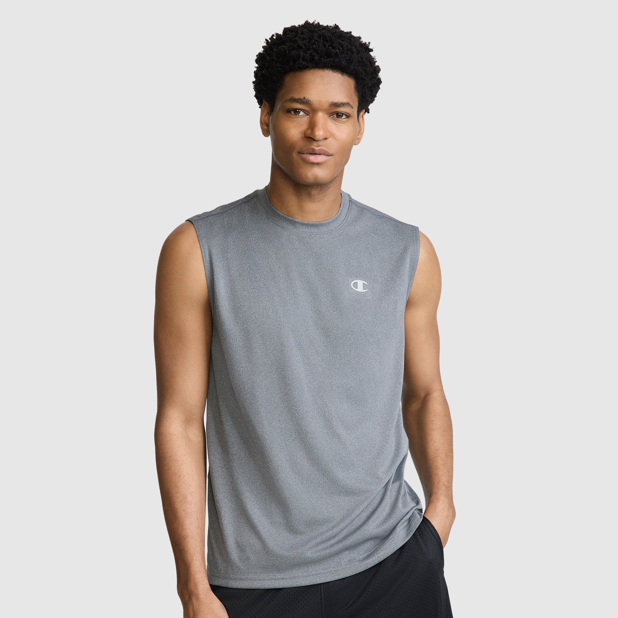 Champion Sport Muscle Tank débardeur homme gris chiné respirant